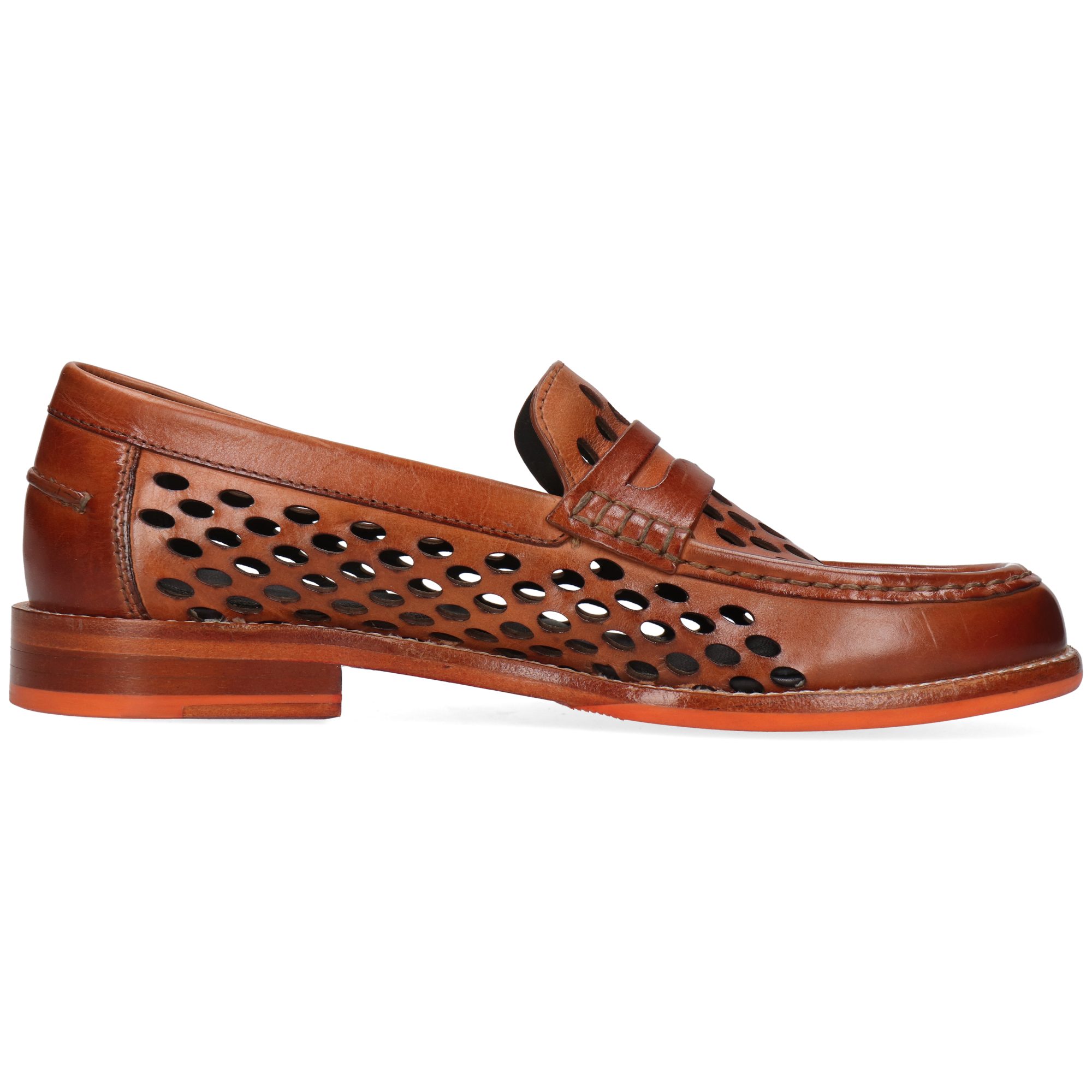 Melvin & Hamilton Gianna 23 Leder-Loafers für Damen Loafer Flache Absätze, Echtes Leder, Vegetabile Gerbung