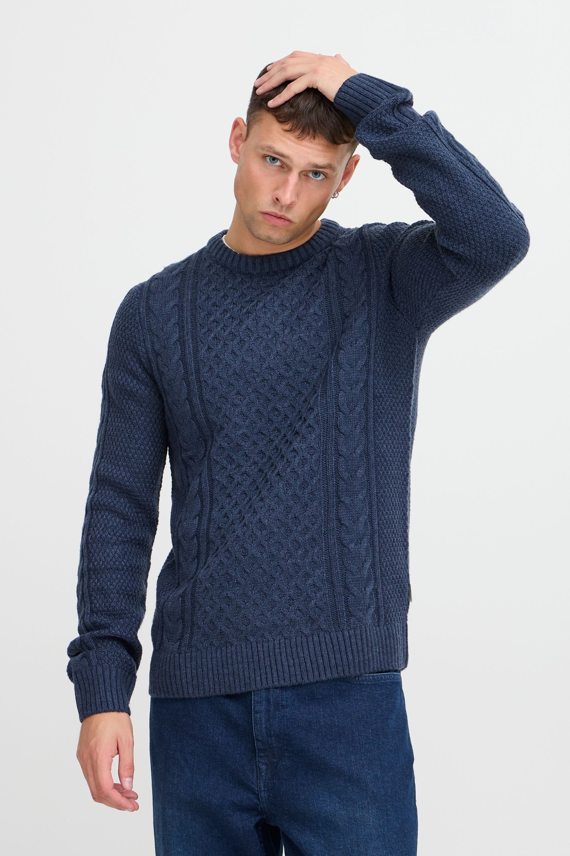 Blend Strickpullover BHPullover Klassischer Grobstrickpullover mit Rundhals günstig online kaufen