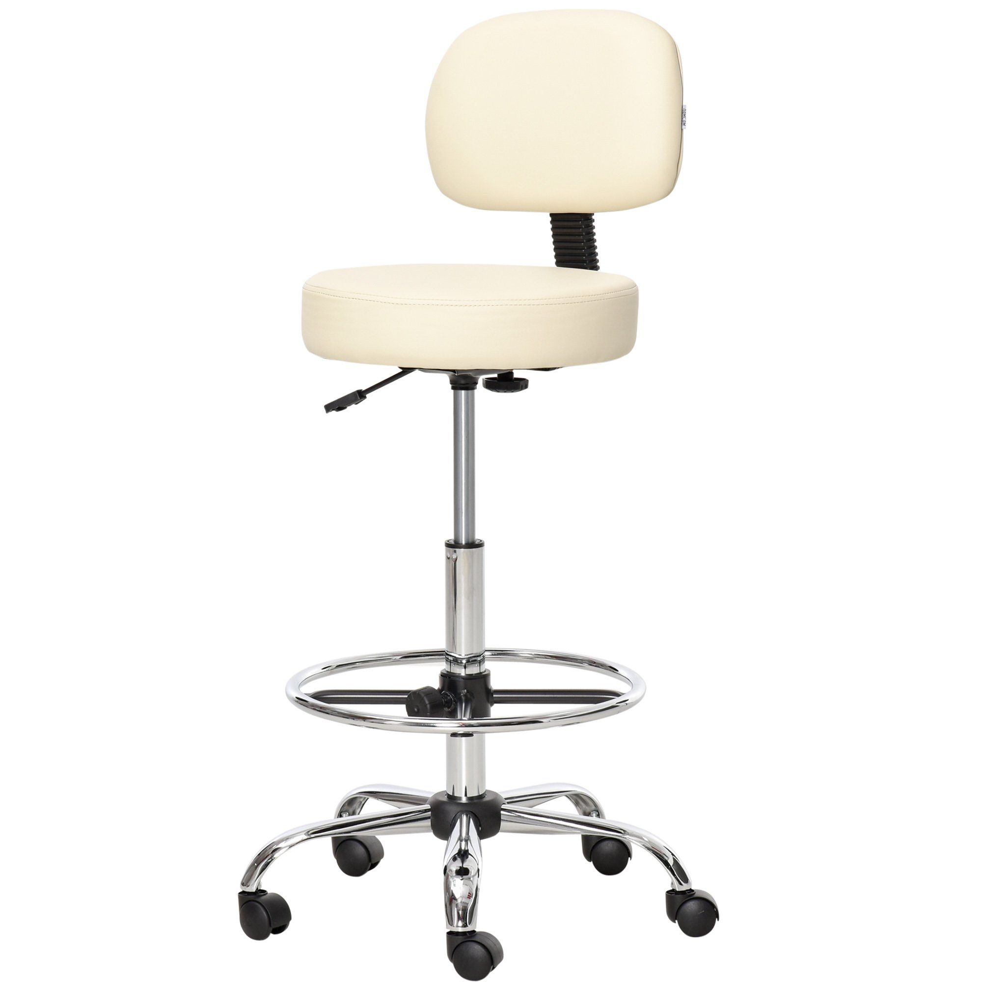 HOMCOM Barhocker Barhocker Modernes Design, 360°-Drehrollen günstig online kaufen
