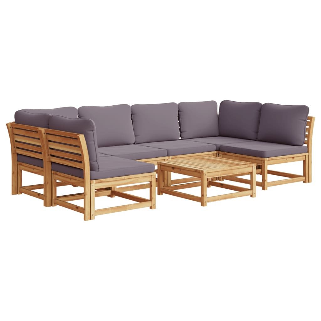 vidaXL Sofaelement 7-tlg. Garten-Lounge-Set mit Kissen günstig online kaufen