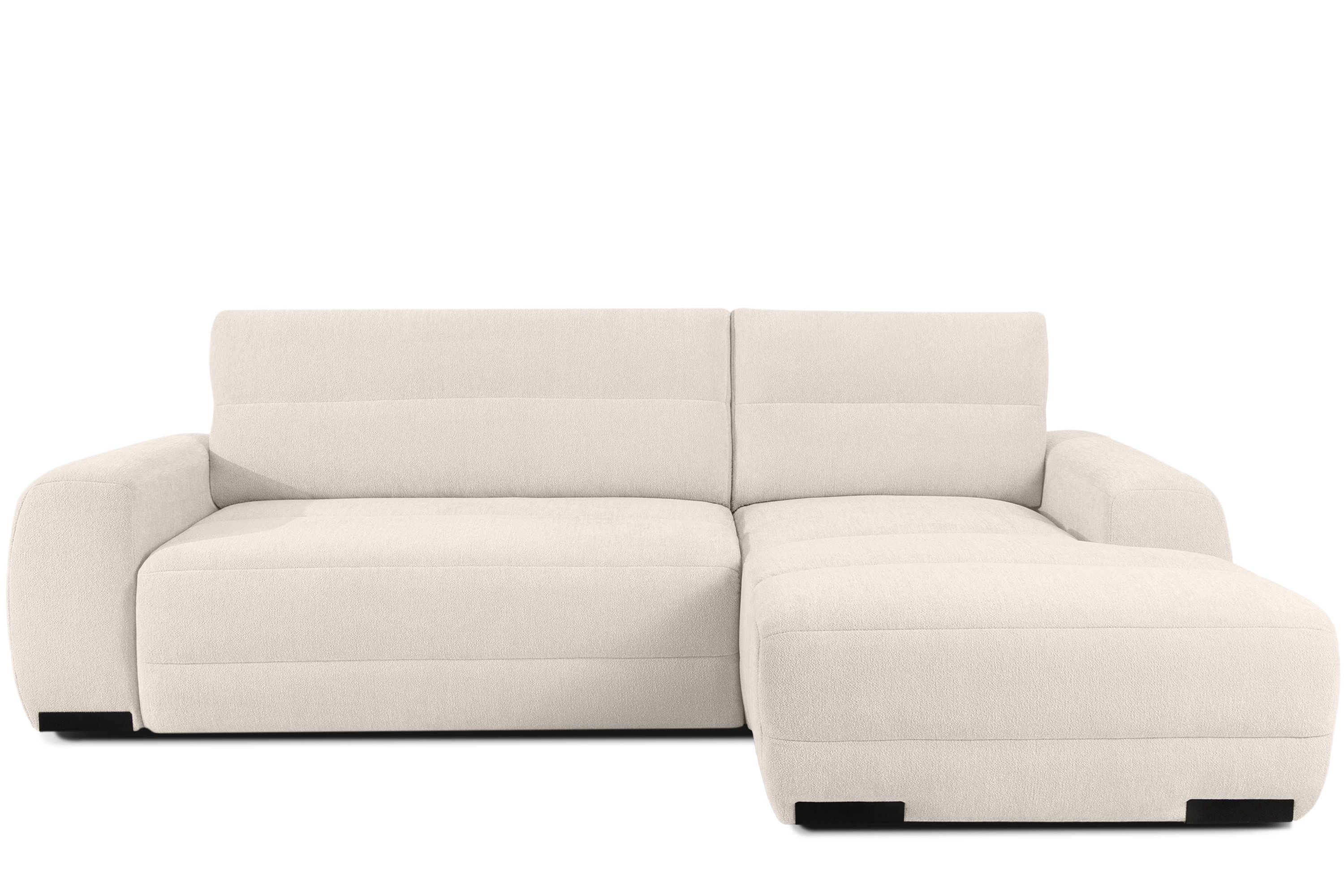 KONSIMO® Ecksofa BLUME L-Form, Schlafsofa, hergestellt in der EU, Rechts Ecksofa, Eckcouch mit Schlaffunktion und Bettkasten, hochwertiger Wellenfeder