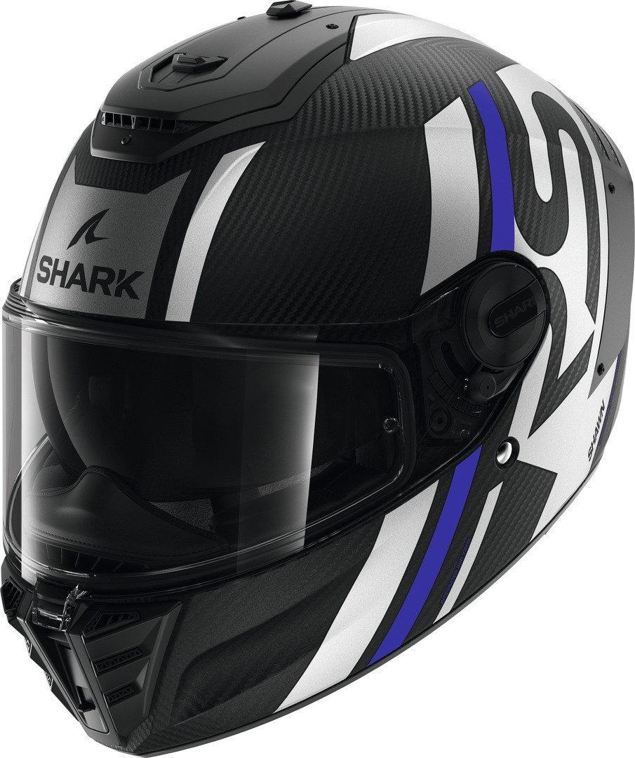 Shark Motorradhelm Spartan RS Shawn Carbon Helm, vorbereitet für Kommunikationssystem,integriertes Sonnenvisier