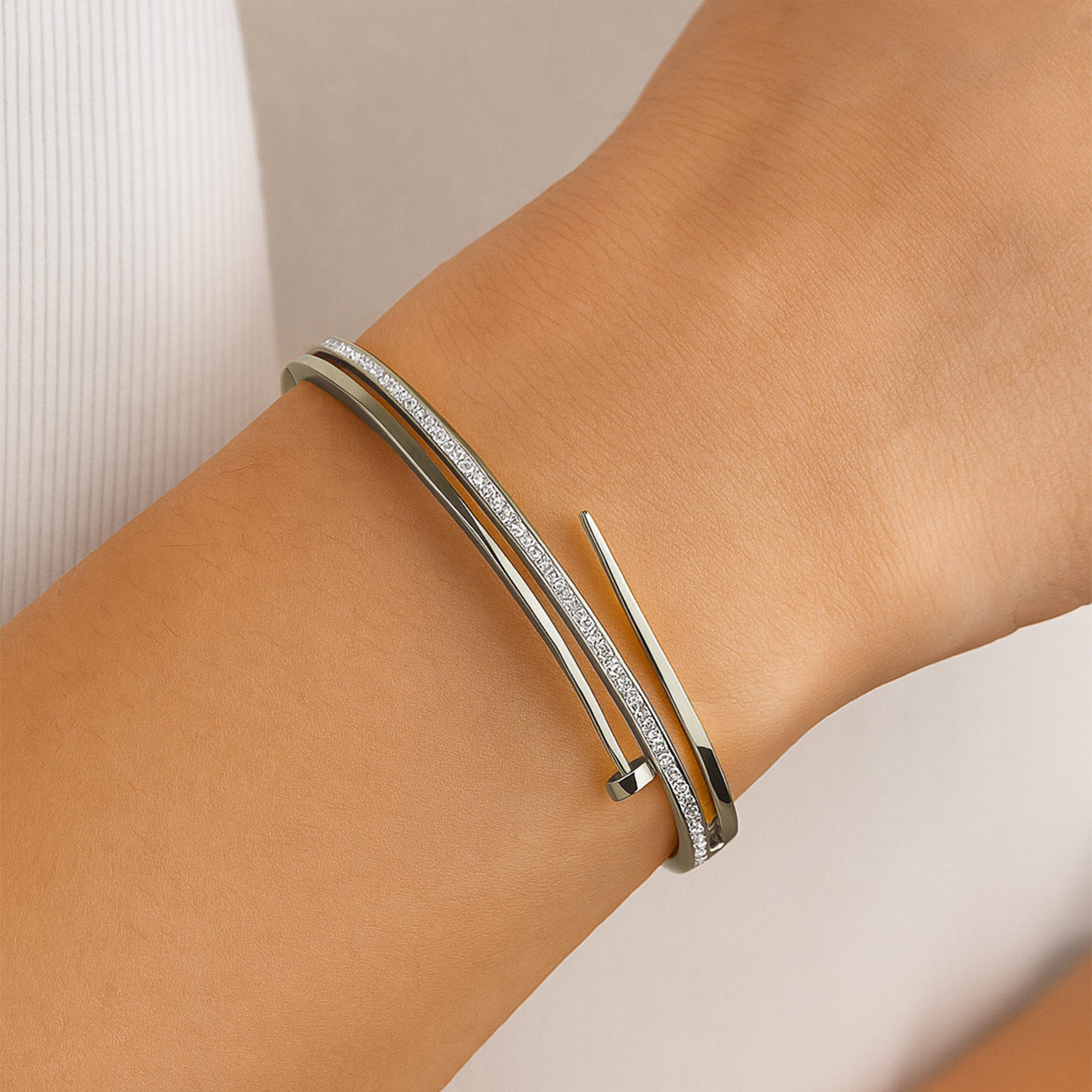 ANELY Armband Modernes Nagel-Design mit Glitzersteinen günstig online kaufen