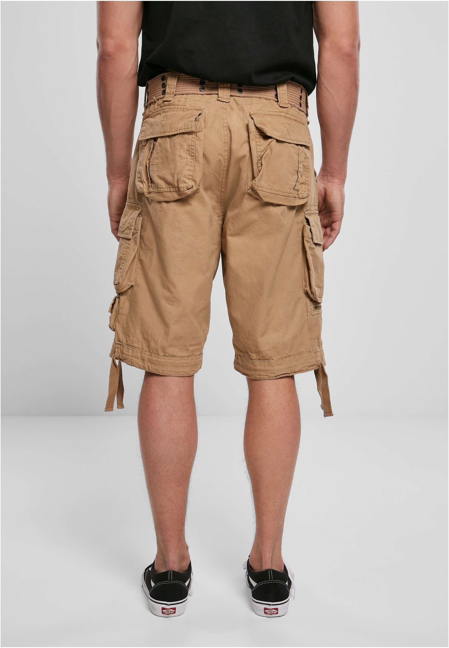 Stoffhose (1-tlg) Vintage beige Savage Herren Cargo Brandit Shorts