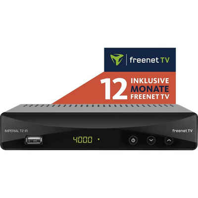 IMPERIAL by TELESTAR »T2 IR DVB-T2 HD Receiver inkl. 12 Monate freenet TV¹« DVB-T2 HD Receiver (RJ45 Netzwerkbuchse, USB Mediaplayer für diverse Formate)