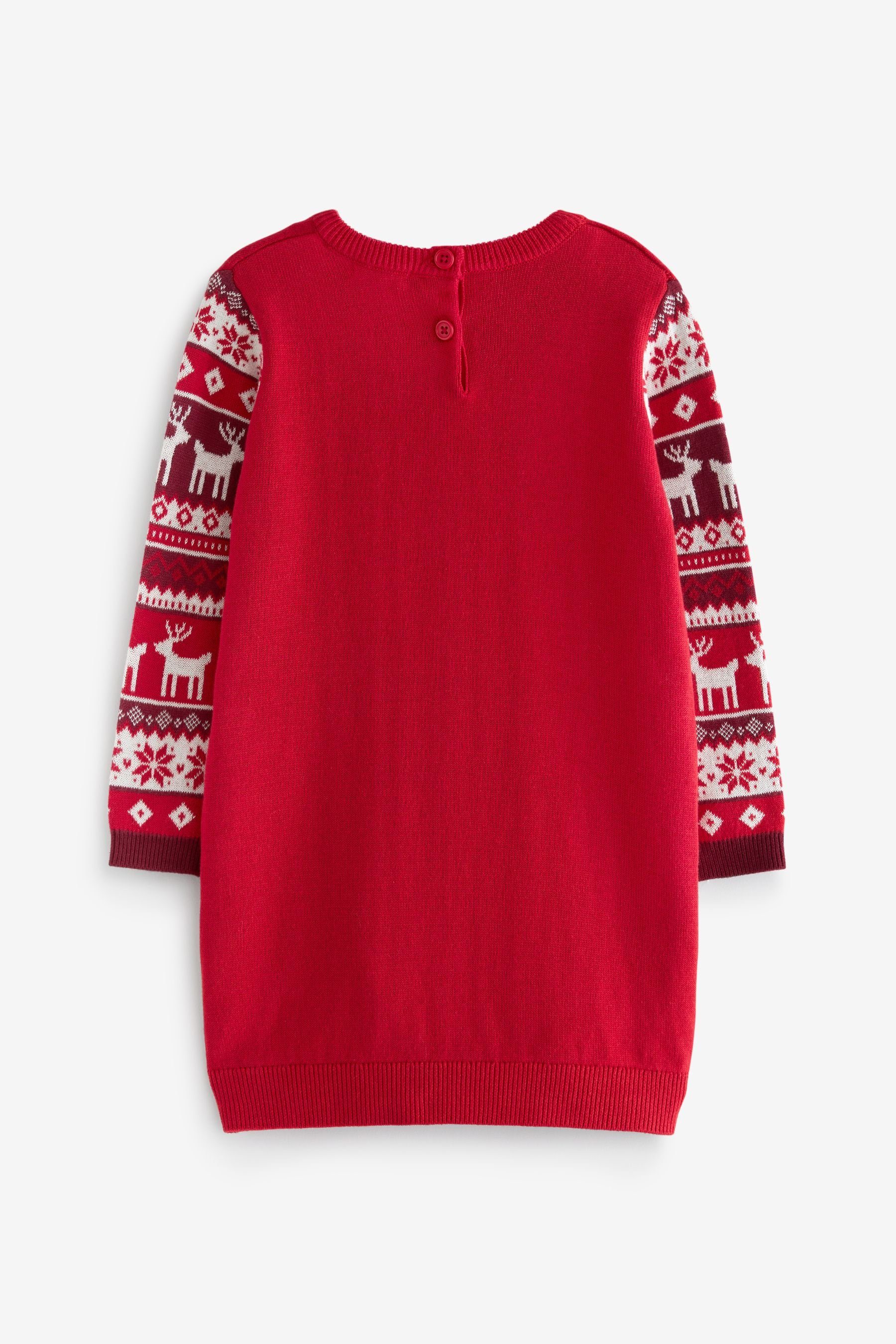 Next Longpullover Weihnachtliches Pulloverkleid (1-tlg)