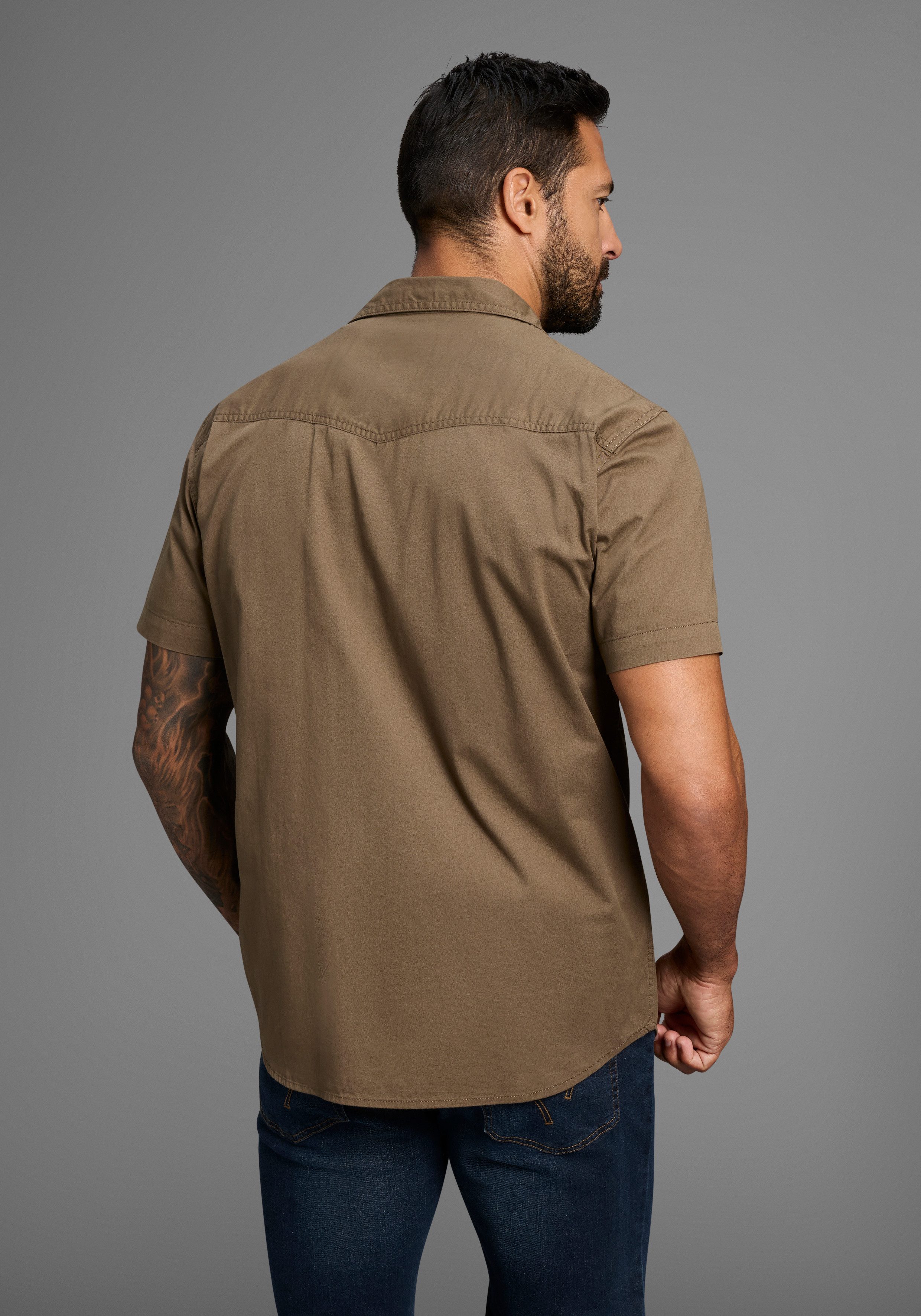 Arizona Kurzarmhemd im Western-Stil