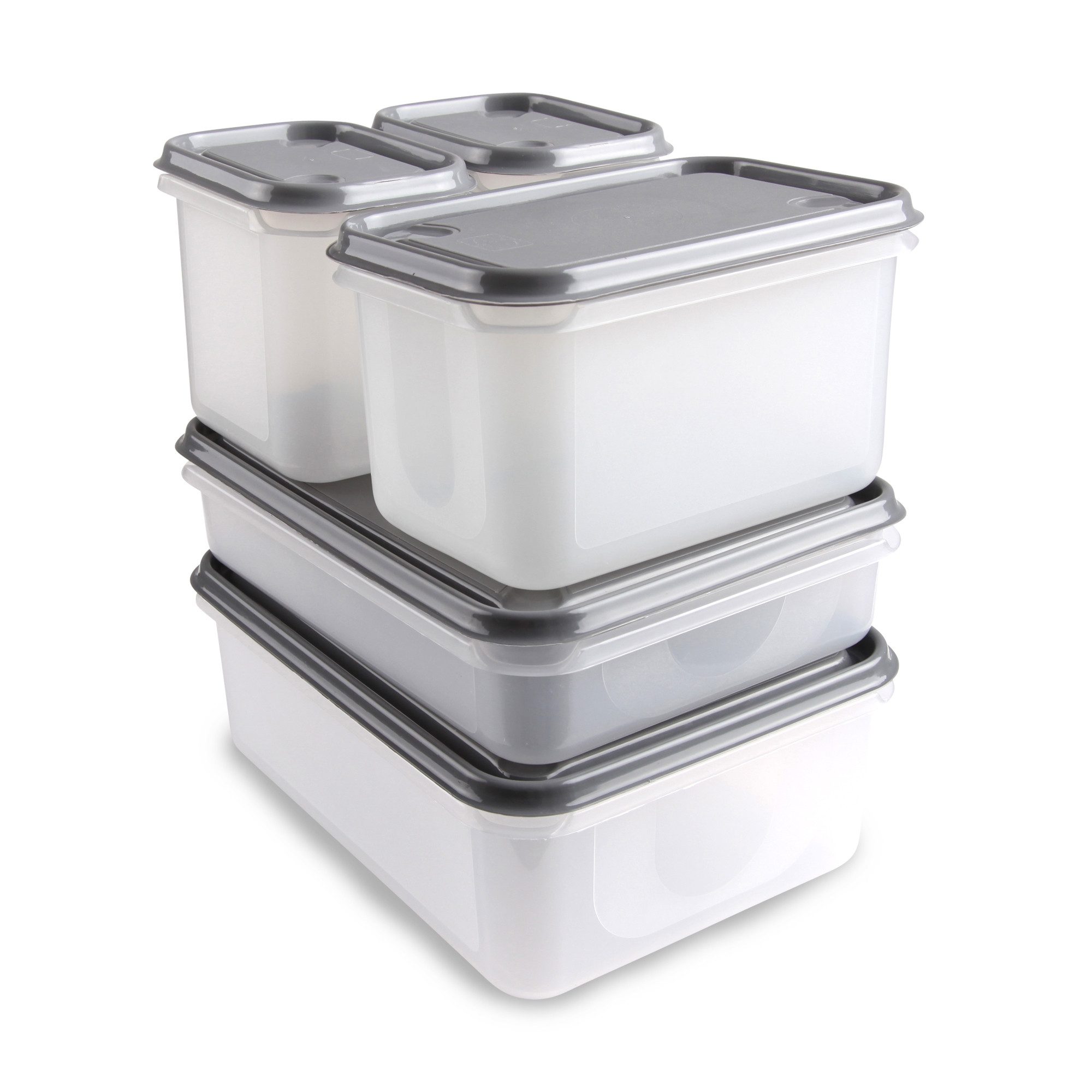 Pro Home Frischhaltedose Set 5er, Kunststoff, (Set, 5x Deckel, 5x Frischhaltebox), BPA-frei, Lebensmittelecht, Spülmaschinengeeignet