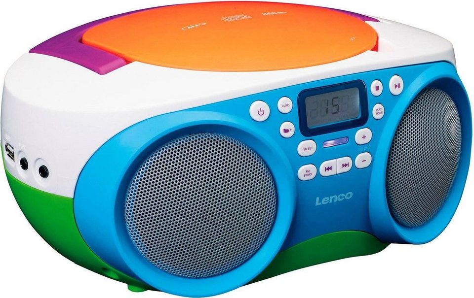 Lenco SCD-41 Stereo-CD Player (UKW-Radio), Schrille und auffällige Farben