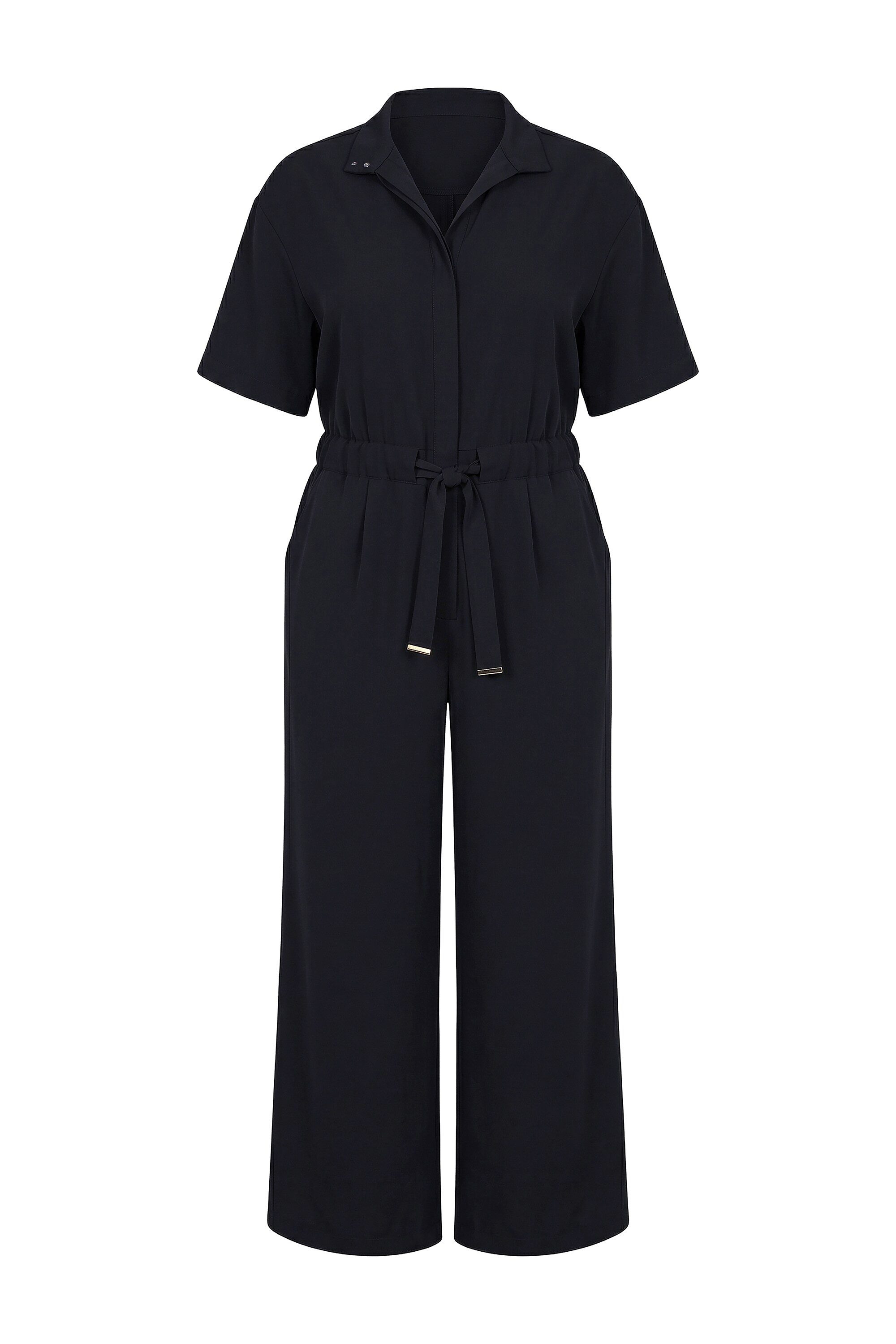 Studio Untold Midikleid Jumpsuit oversized Stehkragen Zipper günstig online kaufen