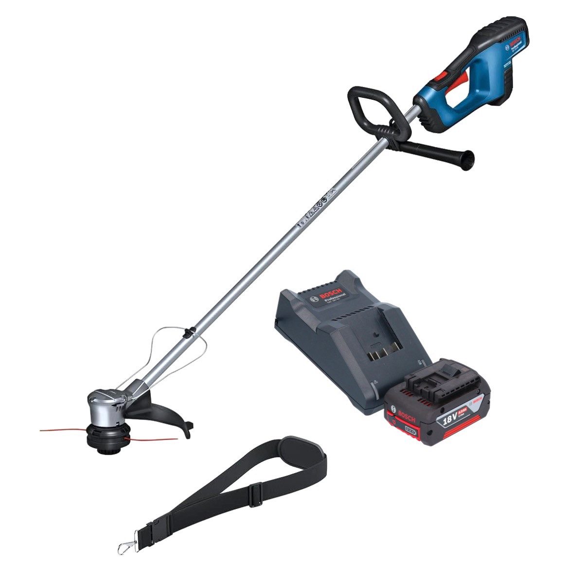 Bosch Professional Akku-Rasentrimmer GRT 18V-33 Professional Akku Rasentrimmer 18 V 330 mm Brushless + 1x