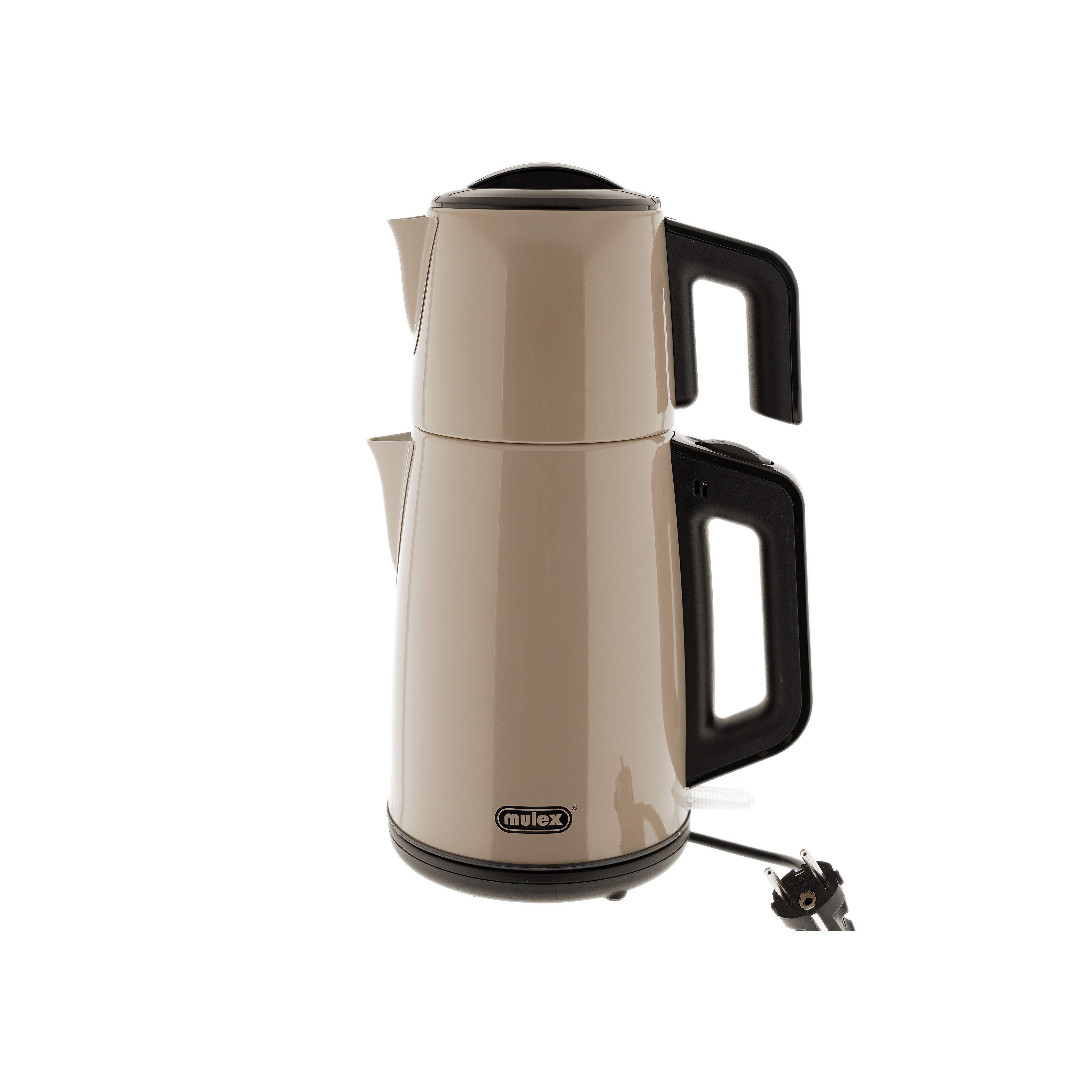 Mulex Wasser-/Teekocher Tee Express 2-in-1 Teekocher & Wasserkocher Beige - 1,2L + 2L, 1650 W
