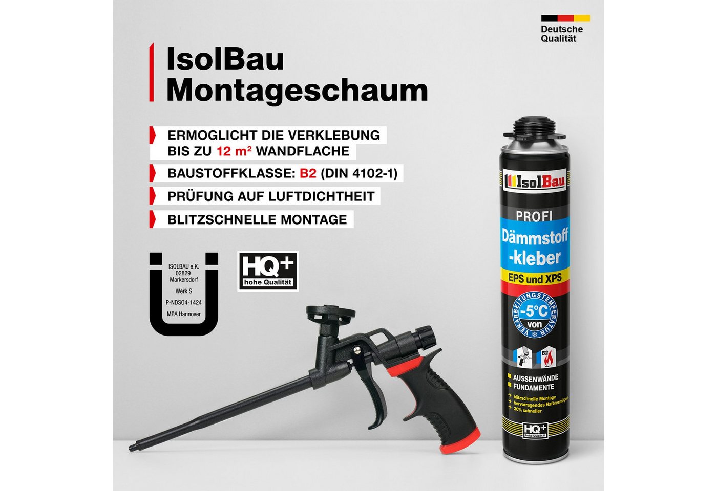 Thumbnail - None Montagekleber Dämmstoffkleber 6 x 750 ml Dämmung Fixieren und Isolieren PS- & XPS-, Rasches und zuverlässiges Ausri...