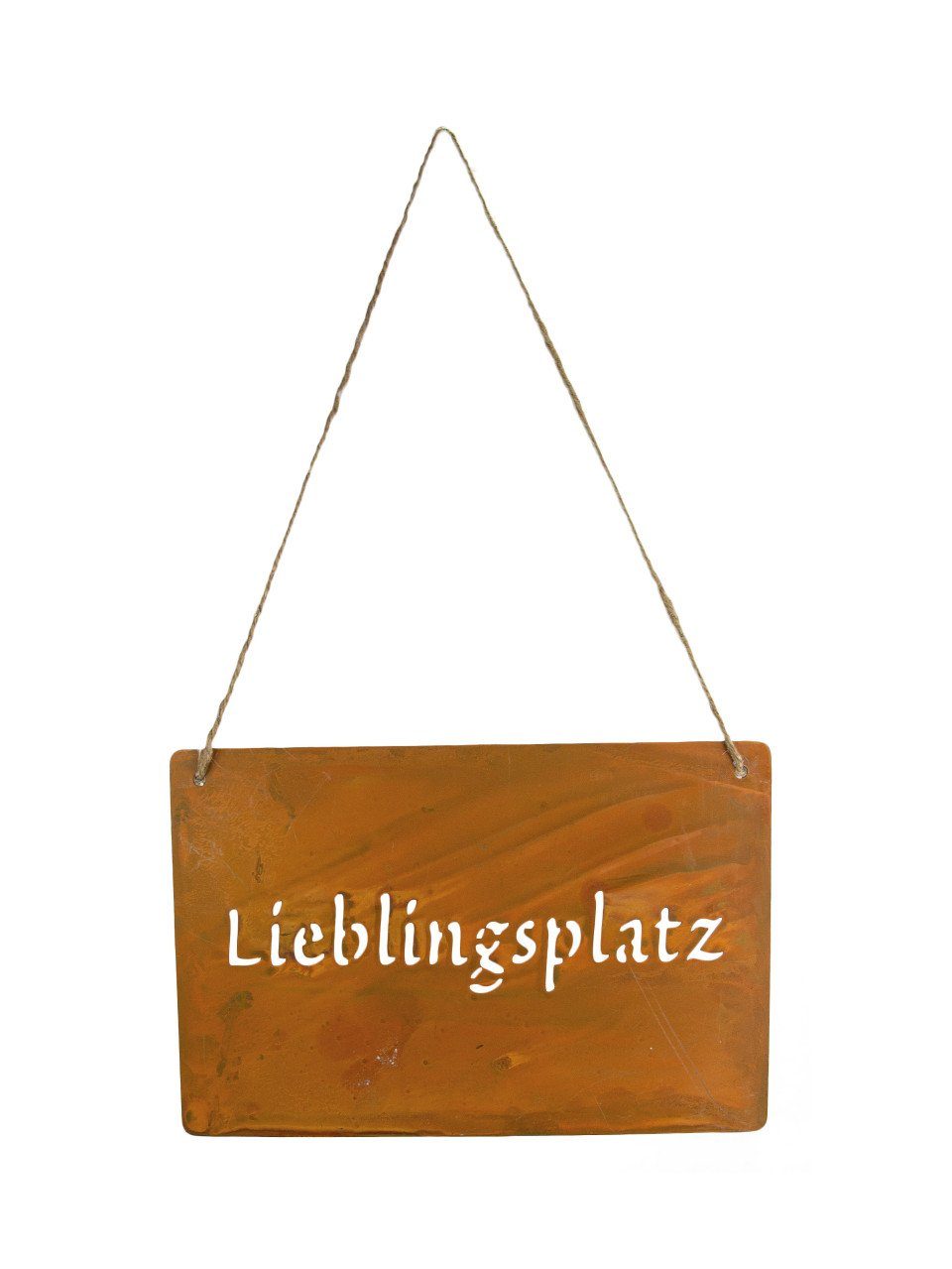 RIFFELMACHER & WEINBERGER Dekofigur Riffelmacher Schild zum Hängen Lieblingsplatz 30 x