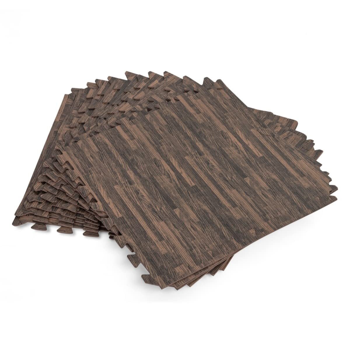 Bestway Pool-Bodenschutzfliese Bestway Flowclear Pool-Bodenschutzfliesen Set, 12 Stück á 50 x 50 cm, Holz-Optik Palisander, idealer Schutz für Poolböden