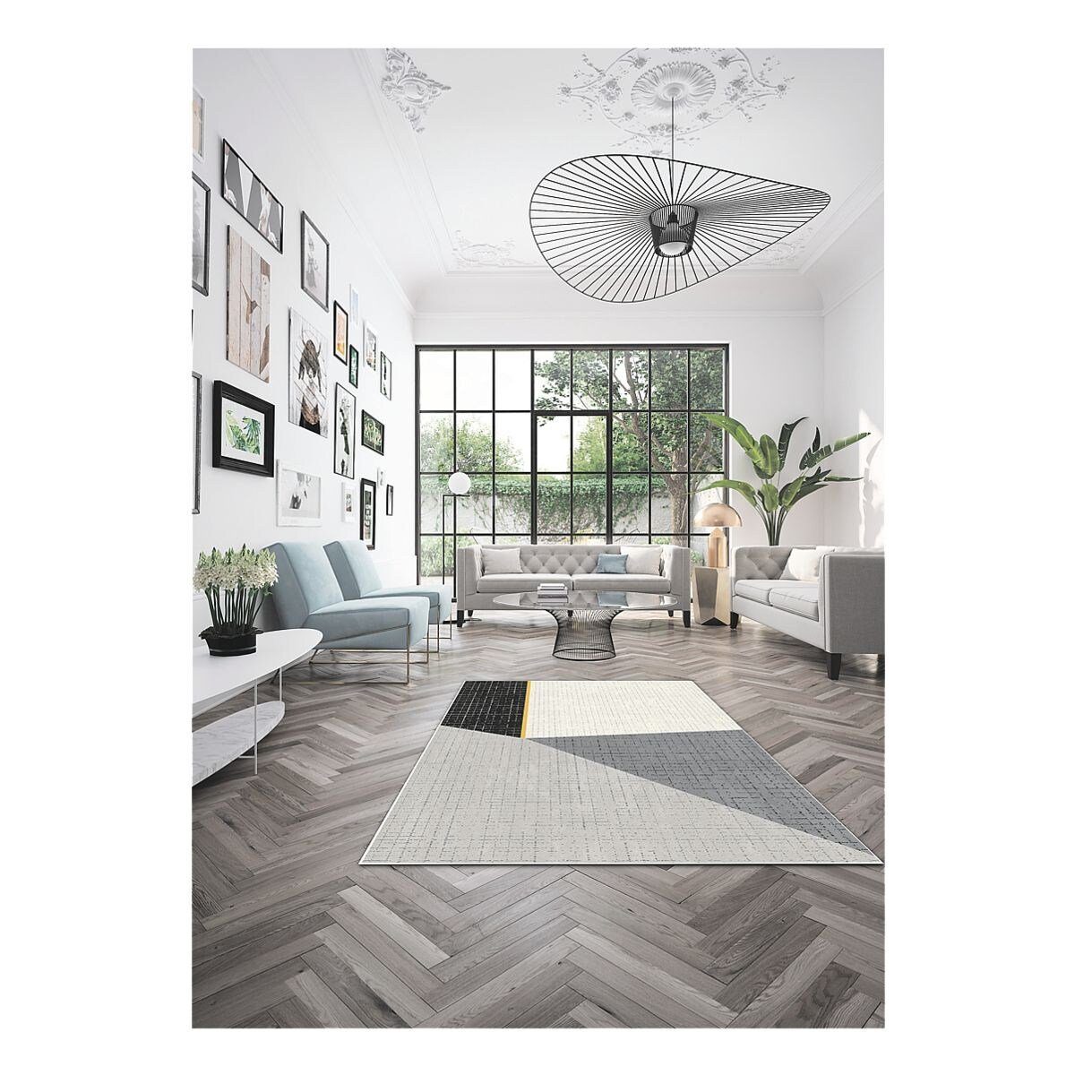 meet Hochflor-Teppich Canvas, rechteckig, fusselt nicht und pflegeleicht