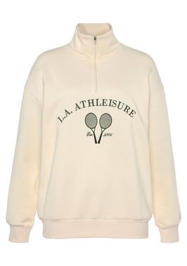 LASCANA ACTIVE Sweatshirt Tennis mit Stehkragen und Reißverschluss