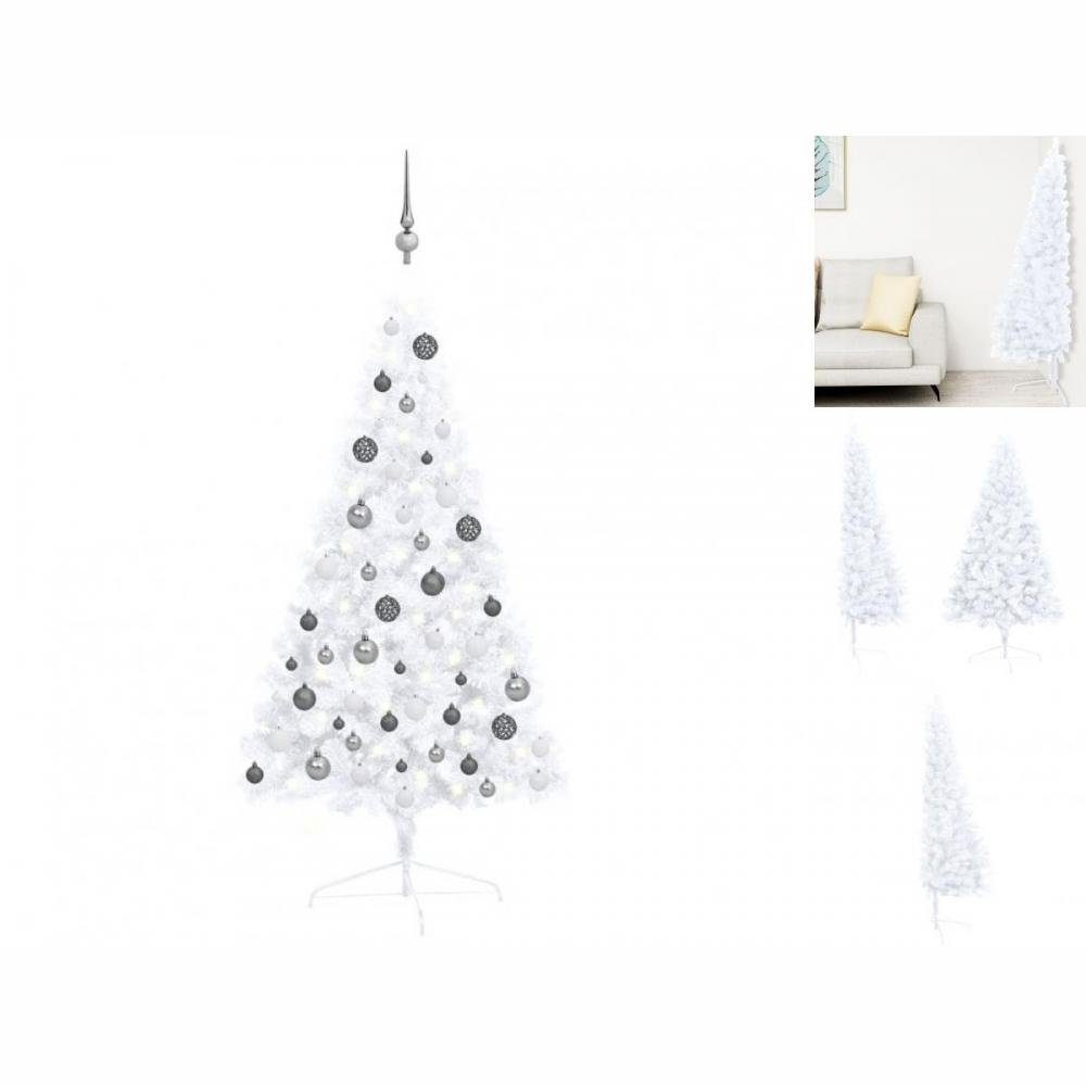 vidaXL Künstlicher Weihnachtsbaum Künstlicher Halber Weihnachtsbaum mit