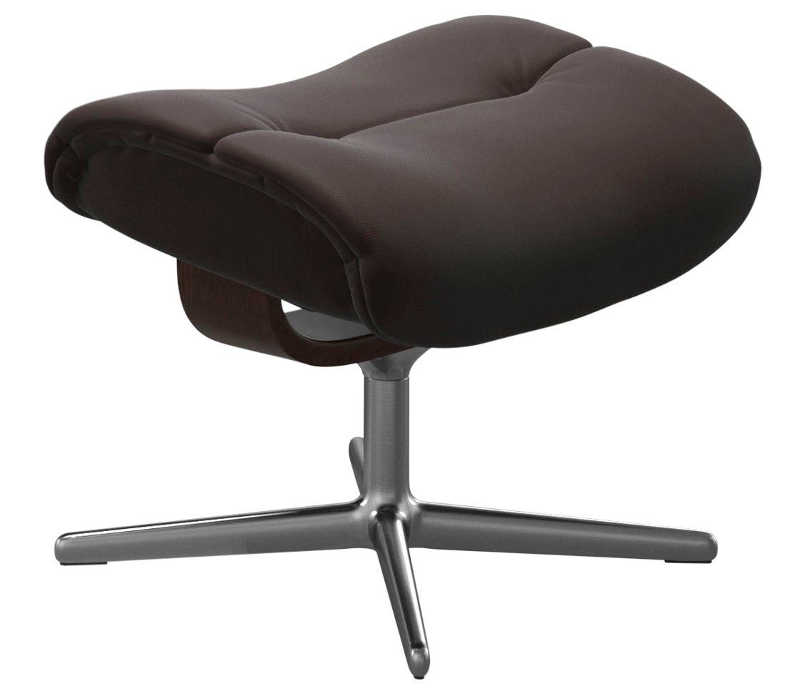 Stressless® Fußhocker Sunrise, mit Cross Base, Größe S, M & L, Holzakzent Braun
