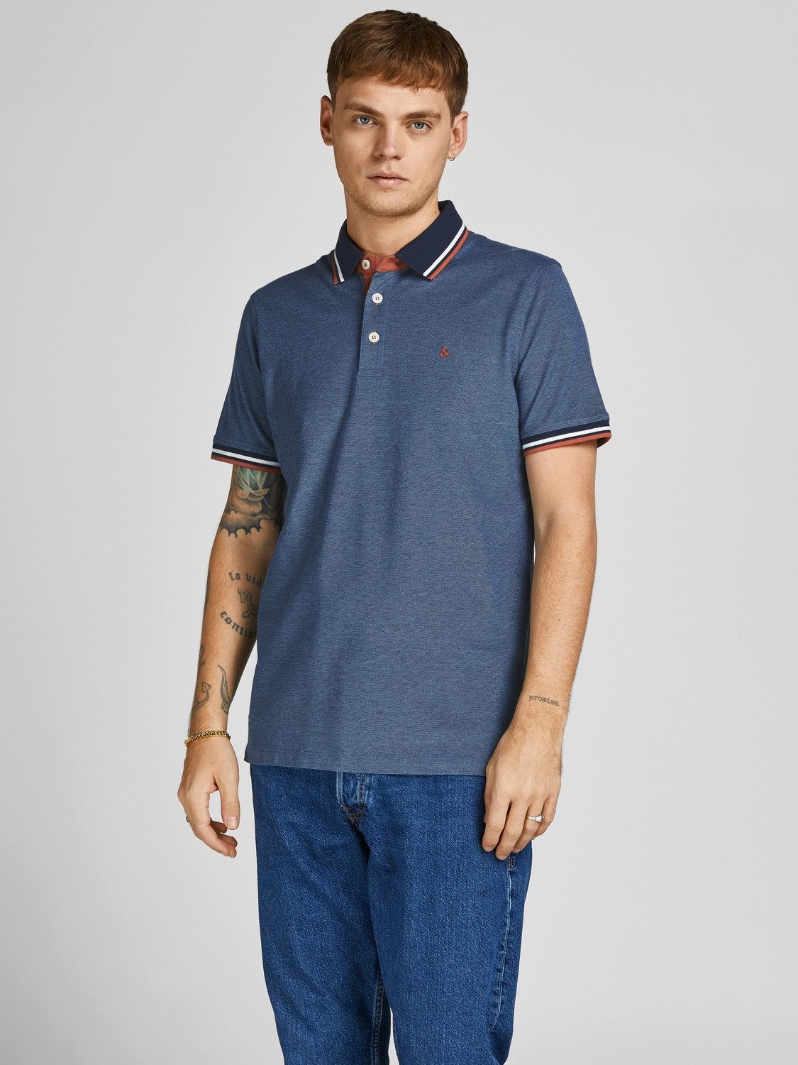 Jack & Jones Poloshirt JJEPAULOS im Doppelpack mit Logostickerei und Komfor günstig online kaufen