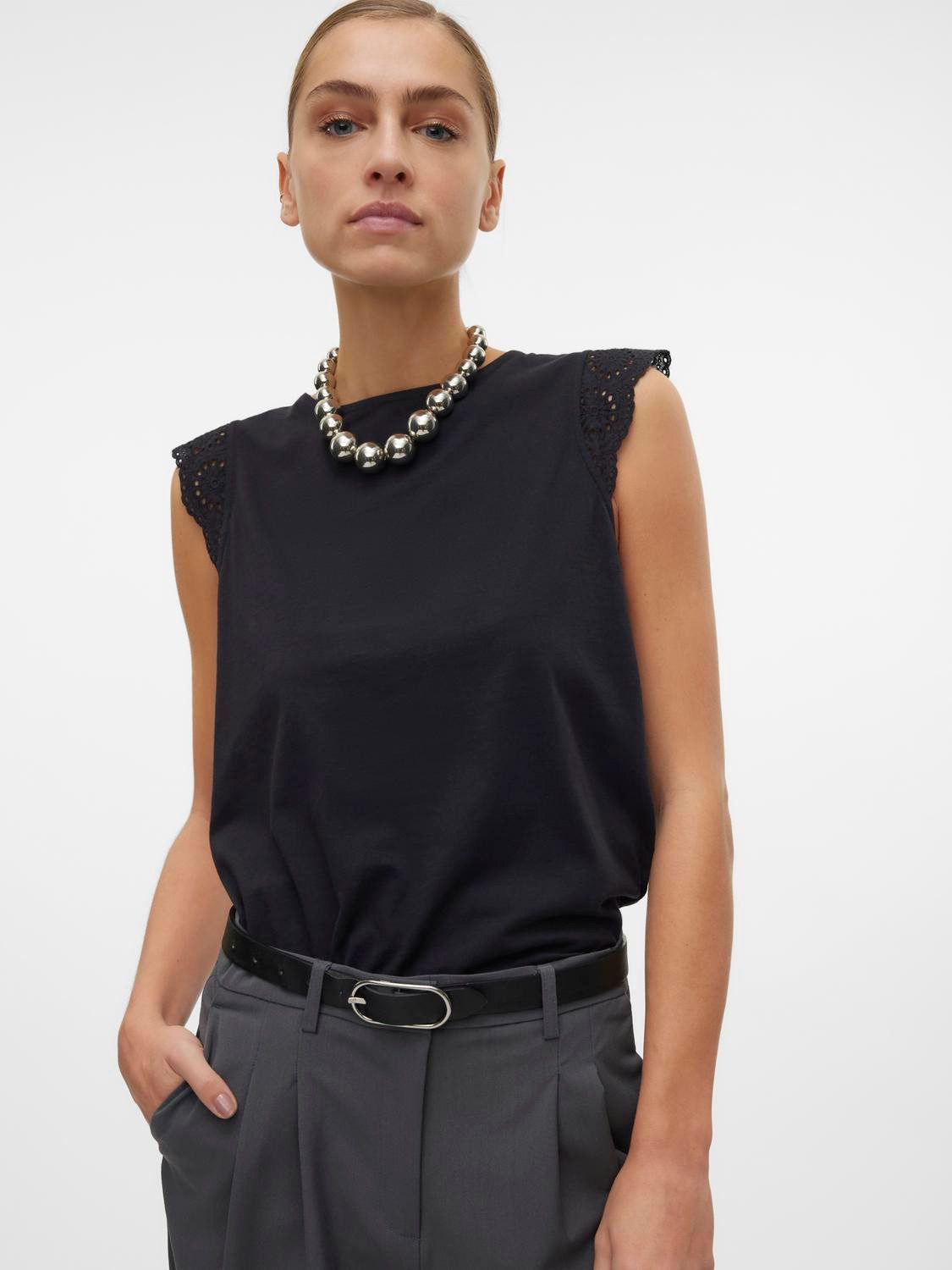 Vero Moda T-Shirt VMEMILY SL GATHERING günstig online kaufen