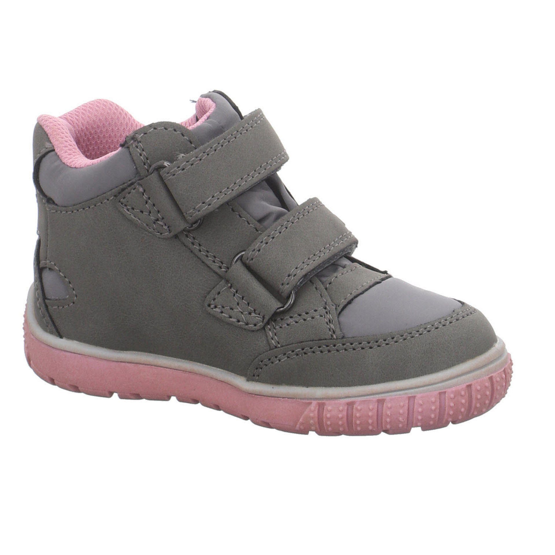 Lurchi Krabbelschuhe Baby Synthetikkombination Boots Stiefelette grey Lauflernschuhe rose Jotti-Tex