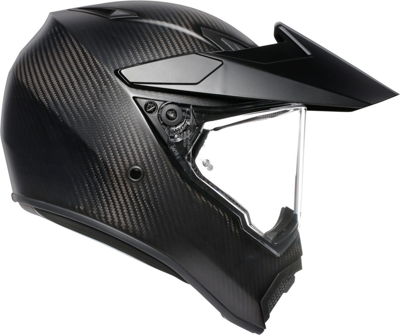 AGV Motocrosshelm AX-9 Carbon Helm, Vorbereitet Für Kommunikationssystem