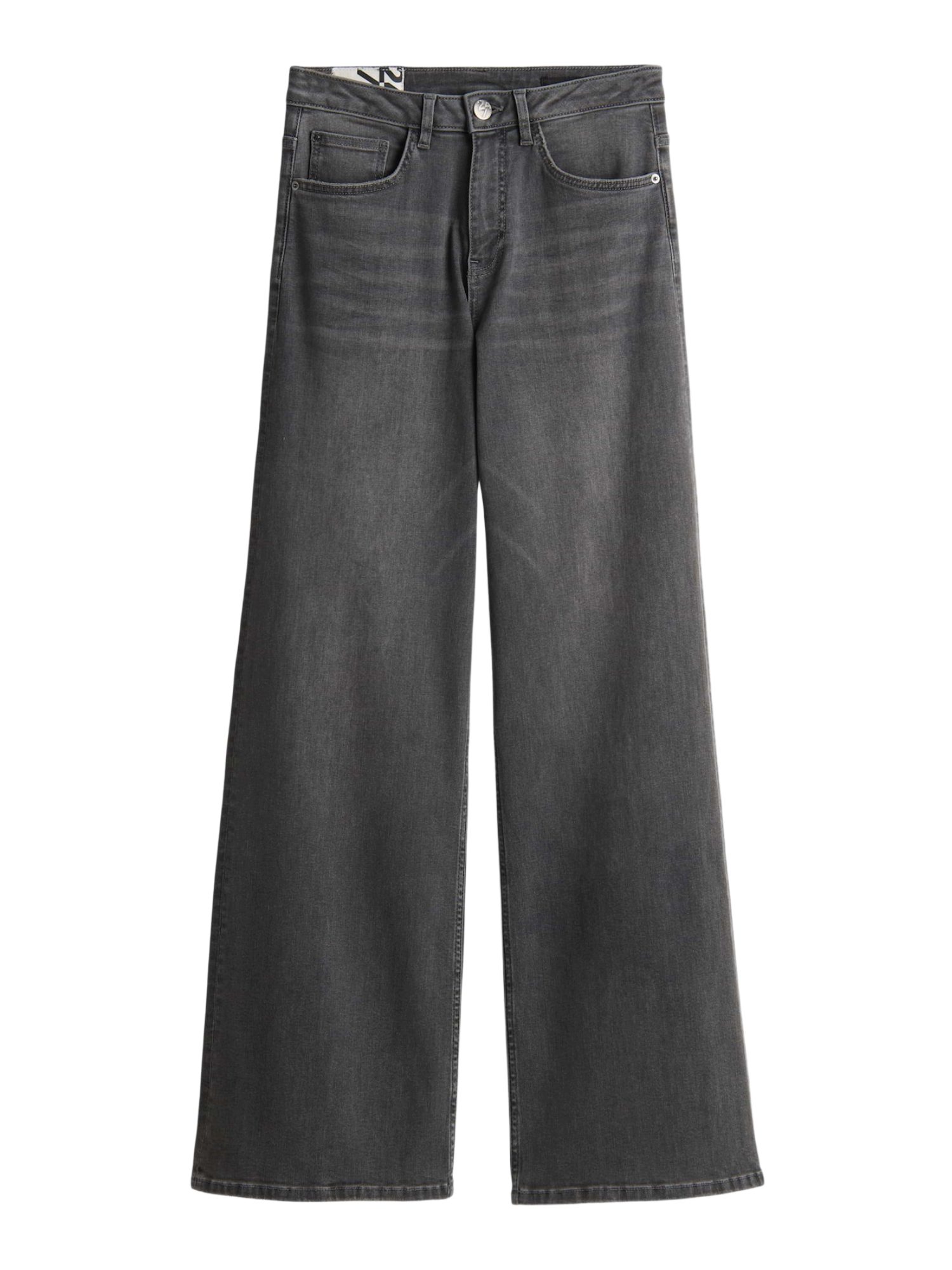 OPUS 5-Pocket-Jeans grau,Casual,Baumwolle,Unifarben,Weit,Mittel