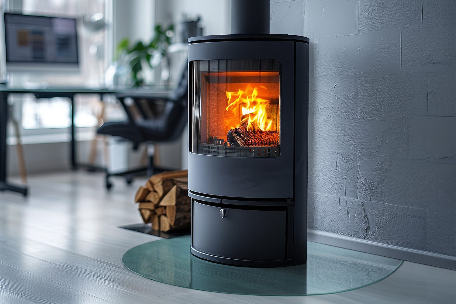 Tulup Bodenschutzplatte Runde Glasplatte für den günstig online kaufen