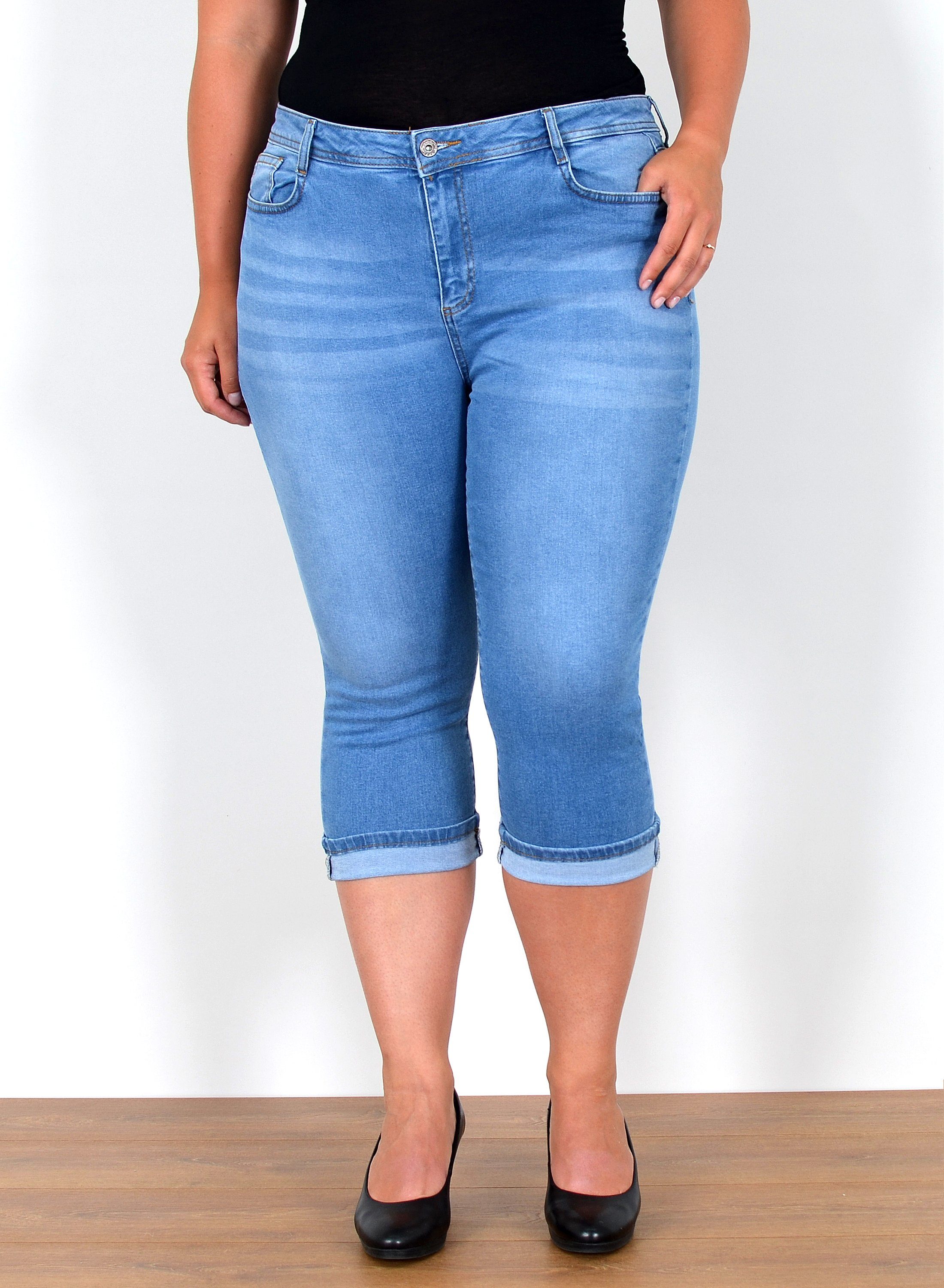 ESRA Caprijeans Capri Jeans Damen High günstig online kaufen