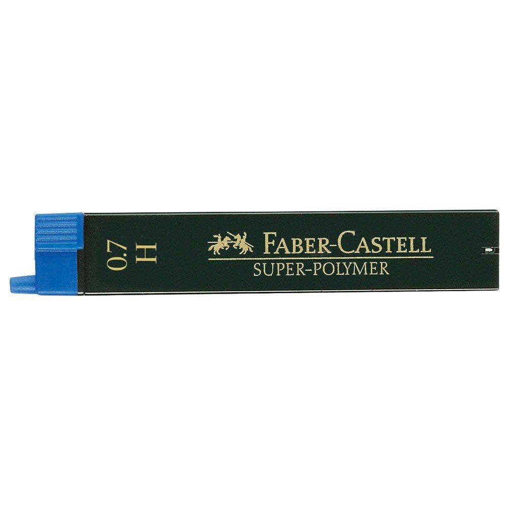 12 SUPER-POLYMER Tintenpatrone mm FABER-CASTELL 0,7 Faber-Castell Bleistiftminen H