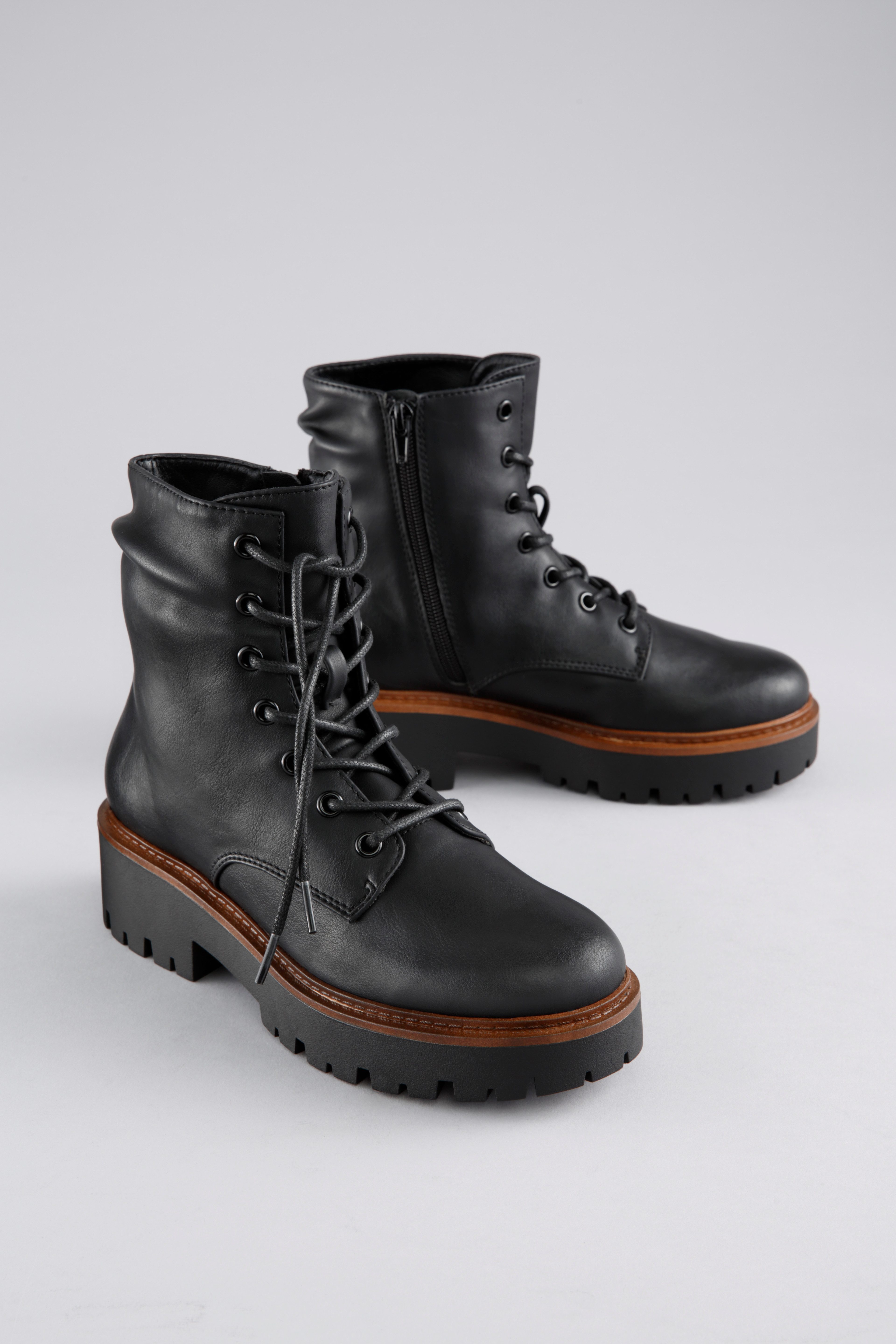 Aniston SHOES Schnürboots, Stiefelette, Schnürboots, Blockabsatz günstig online kaufen