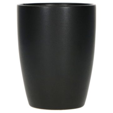MamboCat Becher 4x Nero Bianco Kaffeebecher Weiß Schwarz 280ml mit & ohne Henkel Tasse, Steingut