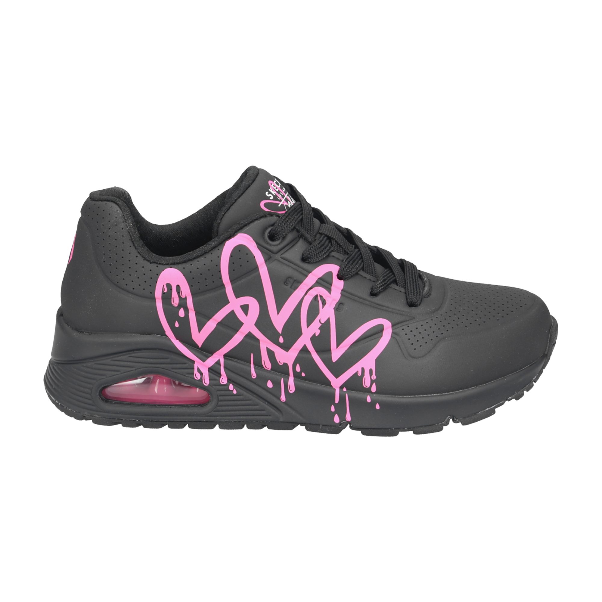 Skechers UNO, Sneaker, Schwarz, kombiniert, Damen Sneaker