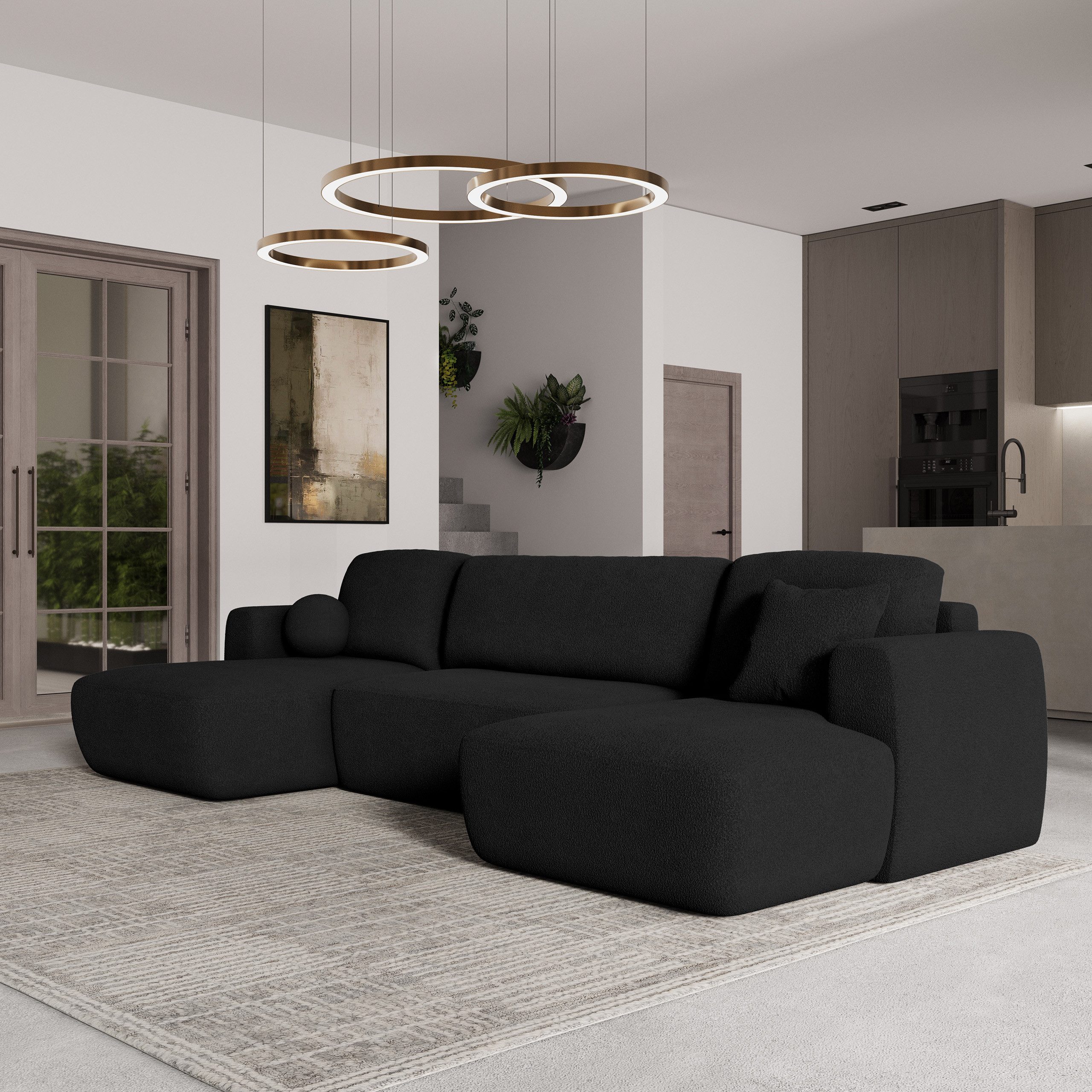 Masseno Ecksofa SENTUM mit Schlaffunktion U-Form, günstig online kaufen