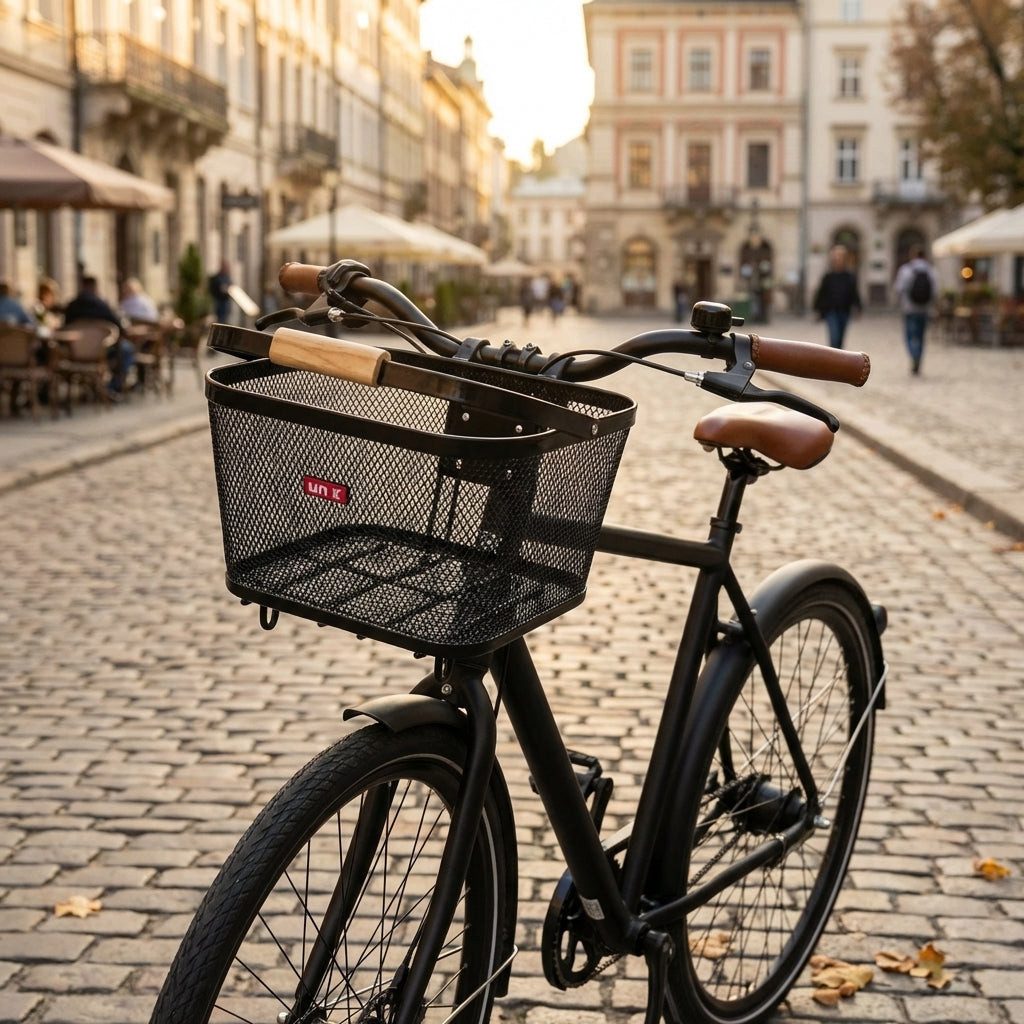 Unix Fahrradkorb Unix Hinterradkorb Benito Universal schwarz 45x31x20 cm