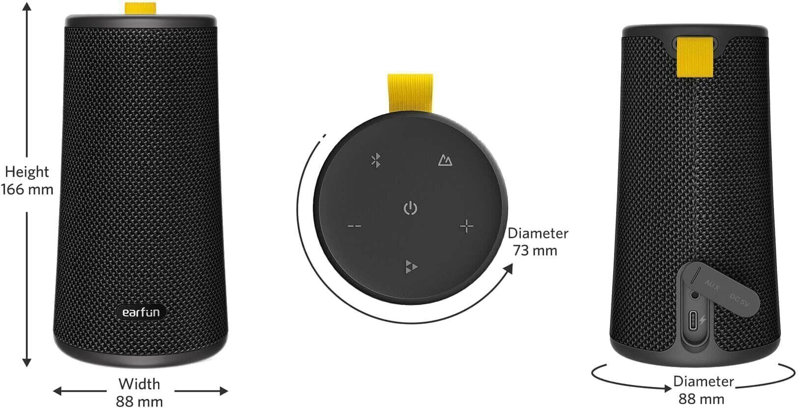 Bluetooth-Lautsprecher Earfun go UBOOM Bluetooth-Lautsprecher to Aktiv,