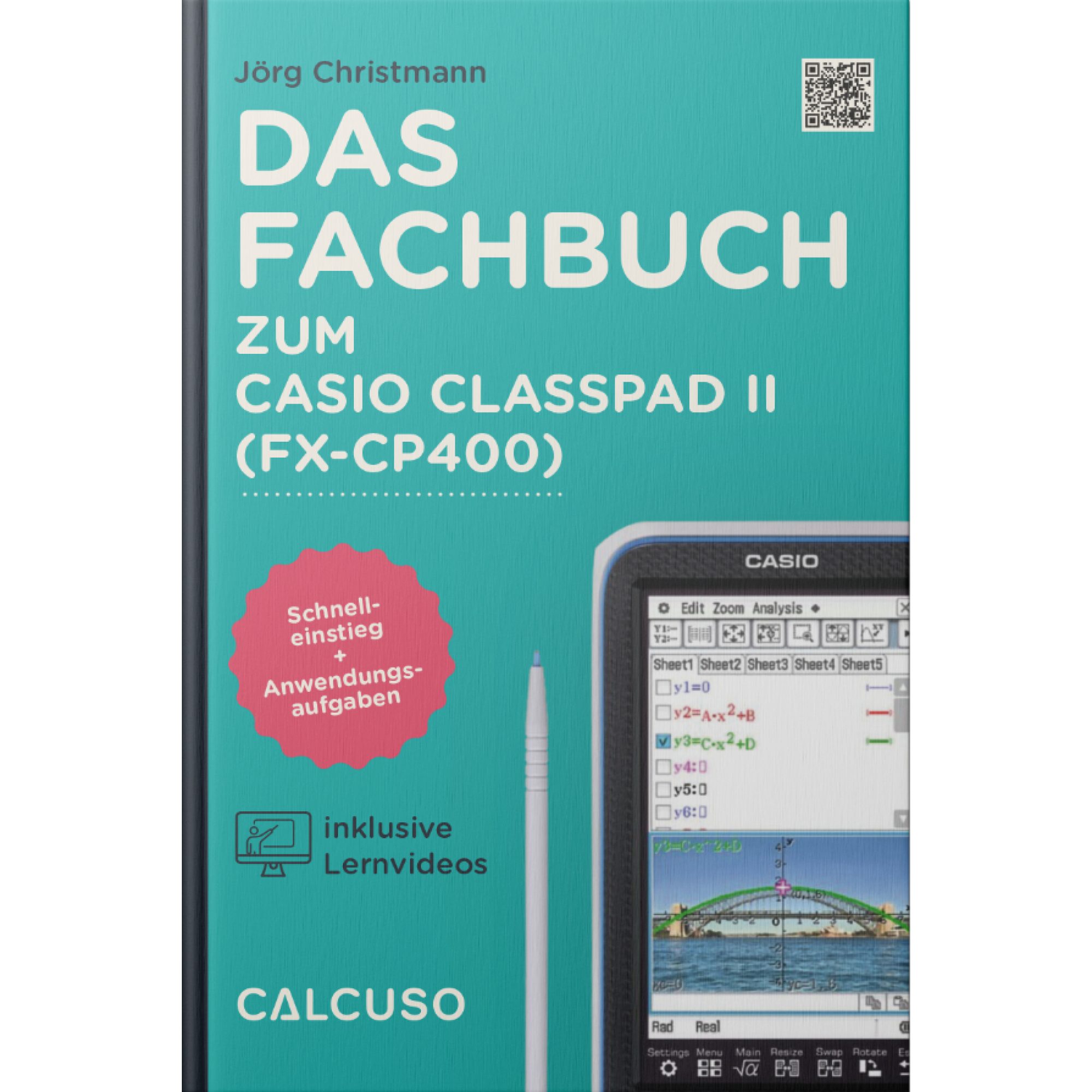 CALCUSO Taschenrechner Zubehör zum Classpad II (fx-CP400) - Fachbuch & Schutztasche – Bild 2 von 5