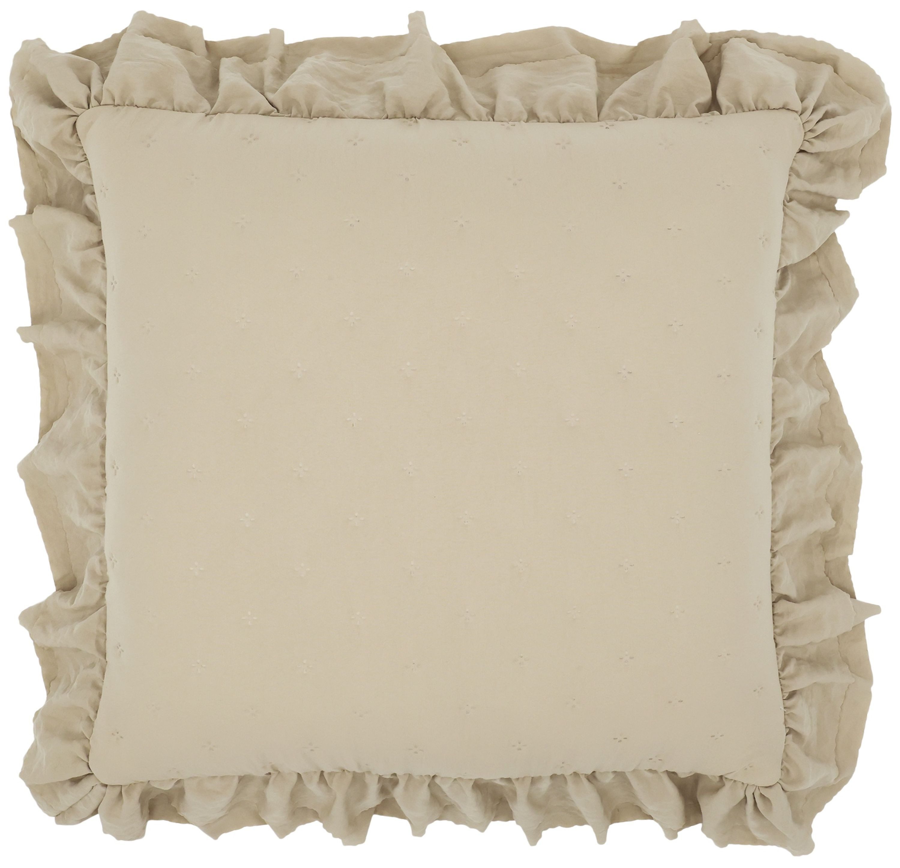 Chic Antique Kissenbezug Chic Antique - Kissenbezug Kissenhülle Aix Soft 50x50cm Rüschen