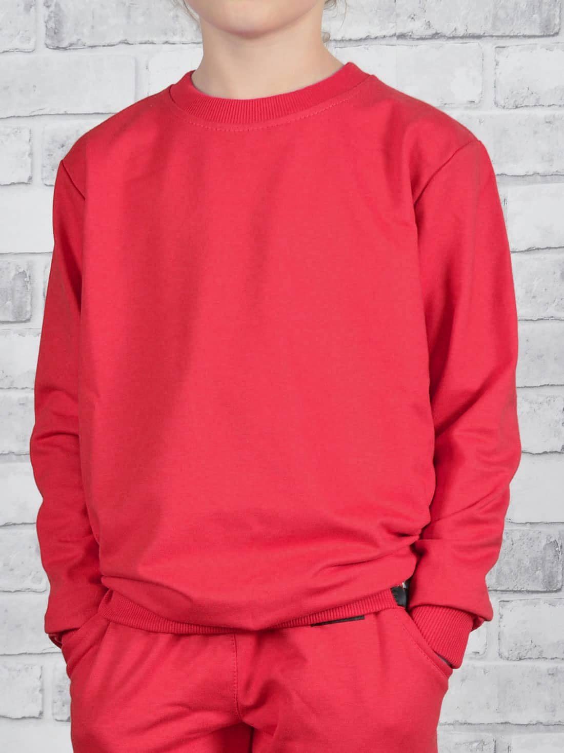 Sport Sweater KMISSO Sweatshirt Mädchen Sweatshirt in tollen Farben (1-tlg) mit elastischem Bund