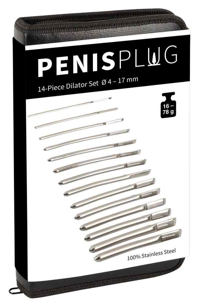 Magic X PENIS PLUG Peniskäfig Penisplug 14-Piece Set Harnröhrenstecker