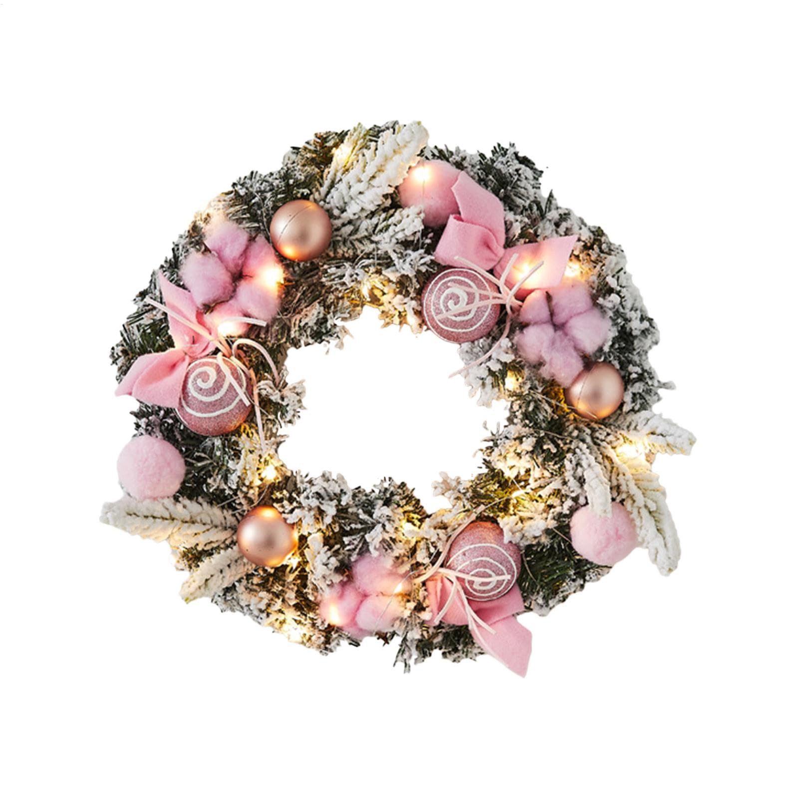 Coonoor Girlanden Weihnachtskranz - Winterdeko zum Aufhängen, künstlich Dekoration (1-tlg), Weihnachtlichen Tischschmuck, Adventskranz und Türkranz selbst machen