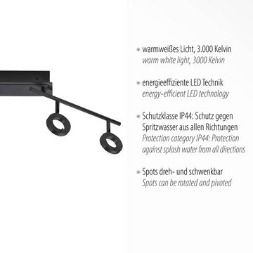 Paul Neuhaus Deckenleuchte SILEDA, LED fest integriert, Warmweiß, LED, IP44, IP44