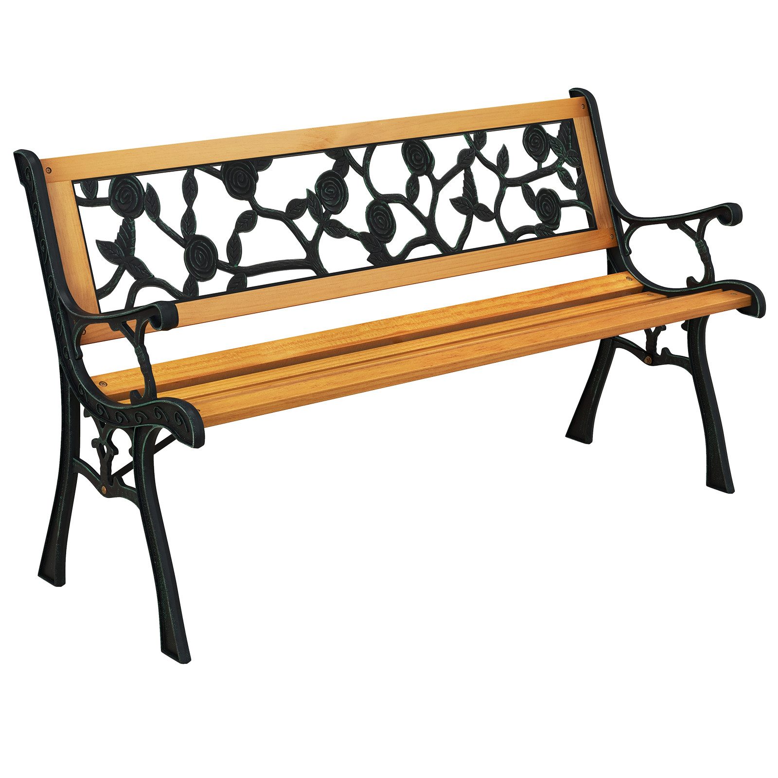 COSTWAY Gartenbank, 2-Sitzer Sitzbank wetterfest, 126 günstig online kaufen