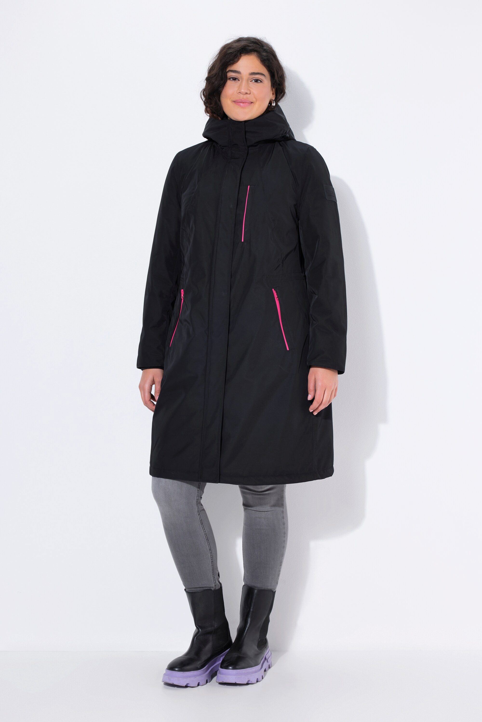 Ulla Popken Wintermantel HYPRAR Funktionsmantel wasserdicht Kapuze günstig online kaufen