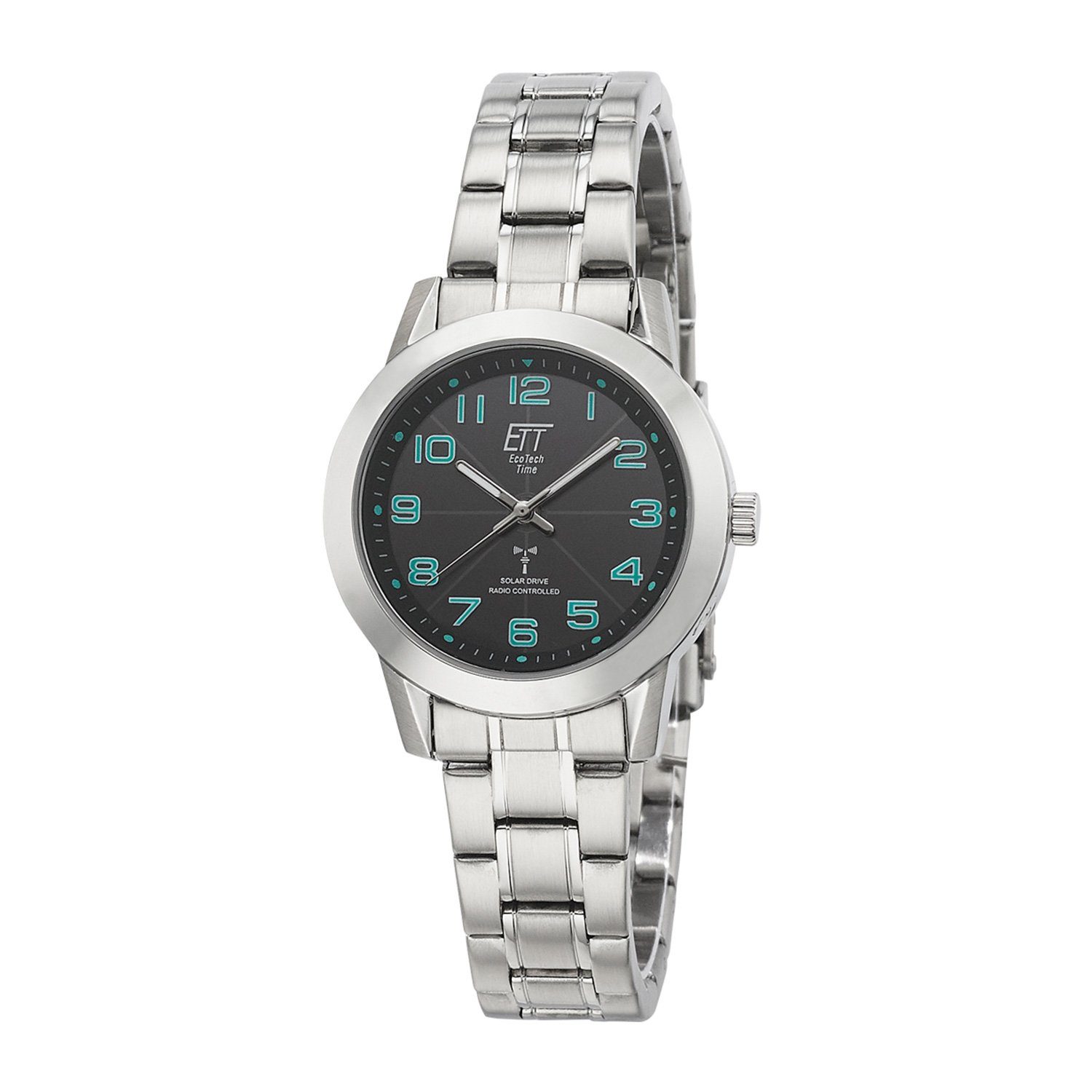 Funkuhr Eco Tech Time Solar Drive Funk Basic Damenuhr - EGL-11504-22M
