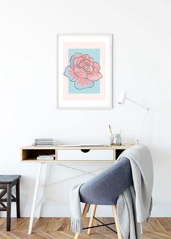 Komar Poster Cinderella Rose, (1 Disney Kinderzimmer, Schlafzimmer, Wohnzimmer St)