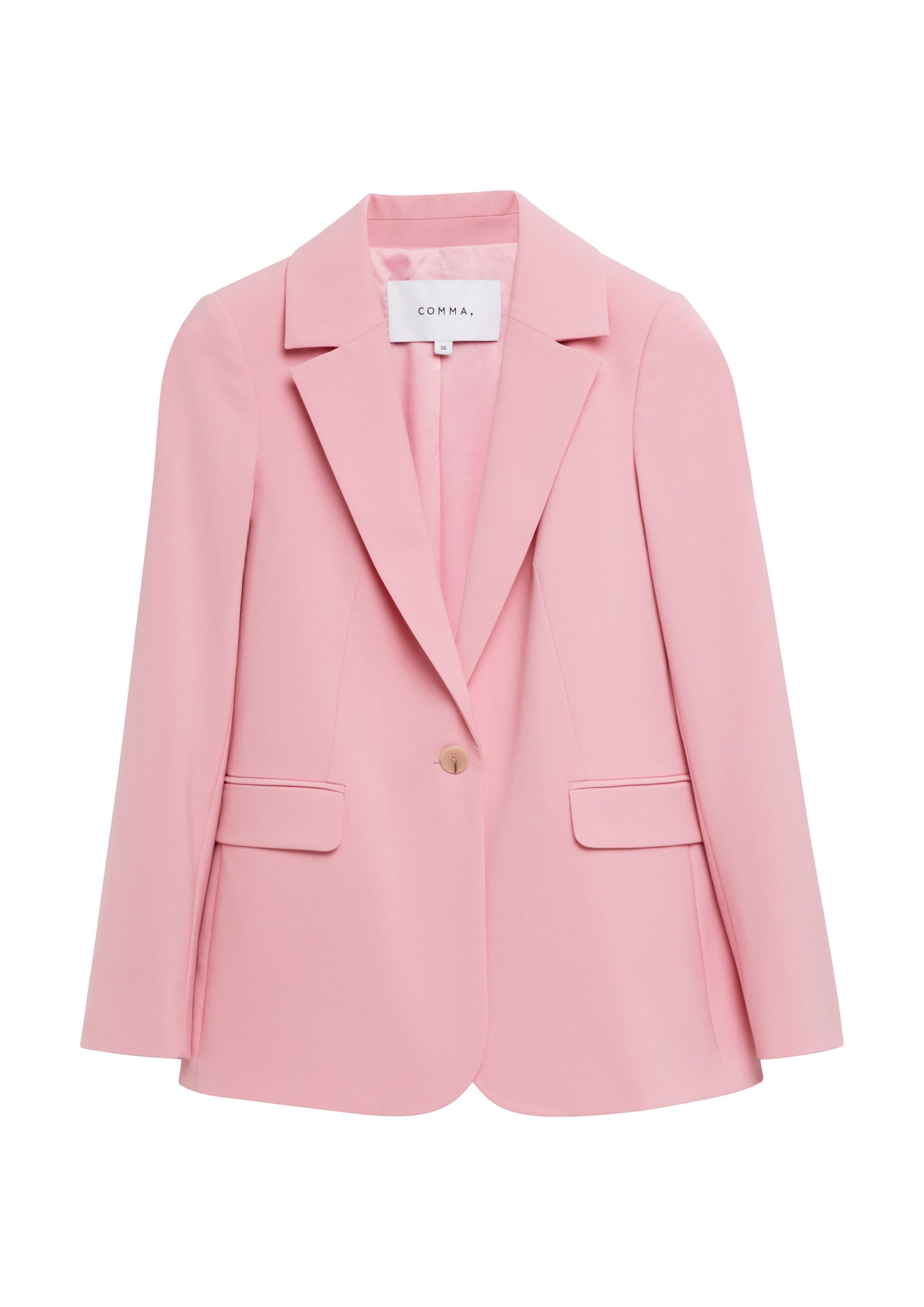 comma Jackenblazer Indoor-Blazer Antaillierter Blazer aus Viskosemix