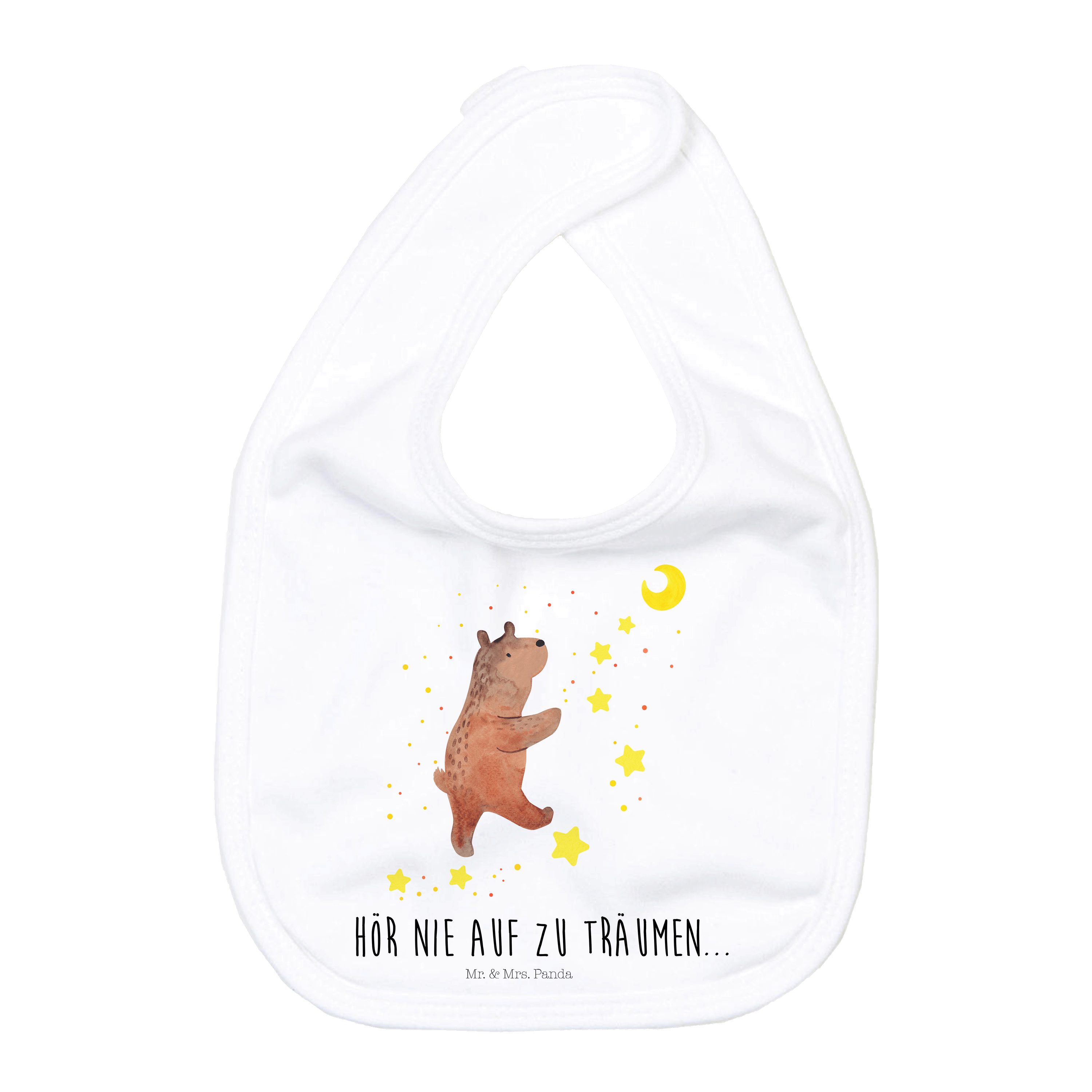 Tragetuch Bär Träume - Weiß - Geschenk, Babygeschenk, Baby, Baby Spucktuch, Spu