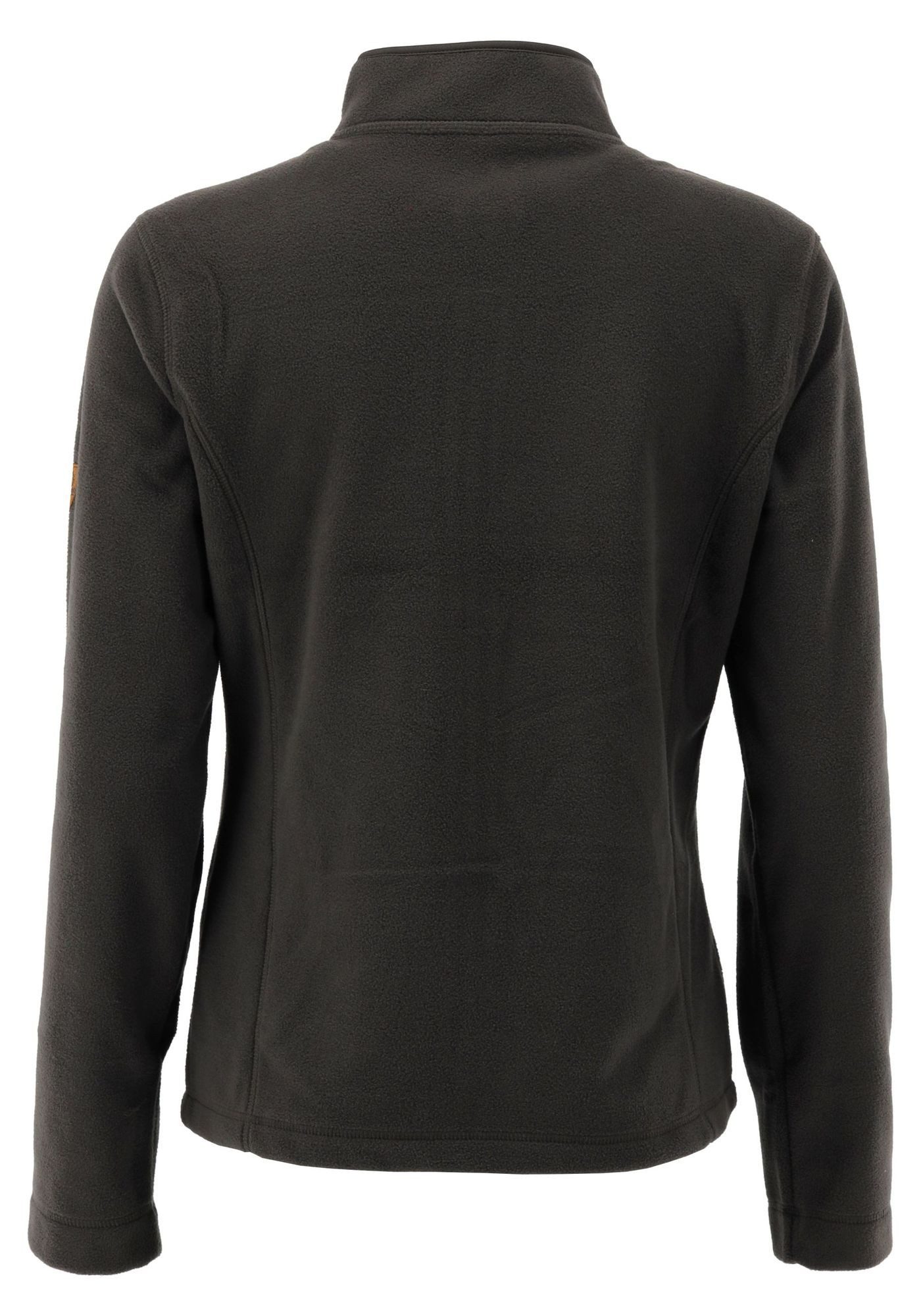 OS Trachten Fleecejacke Kroios Zip-Jacke hochgeschlossen mit Hirsch-Sticker günstig online kaufen